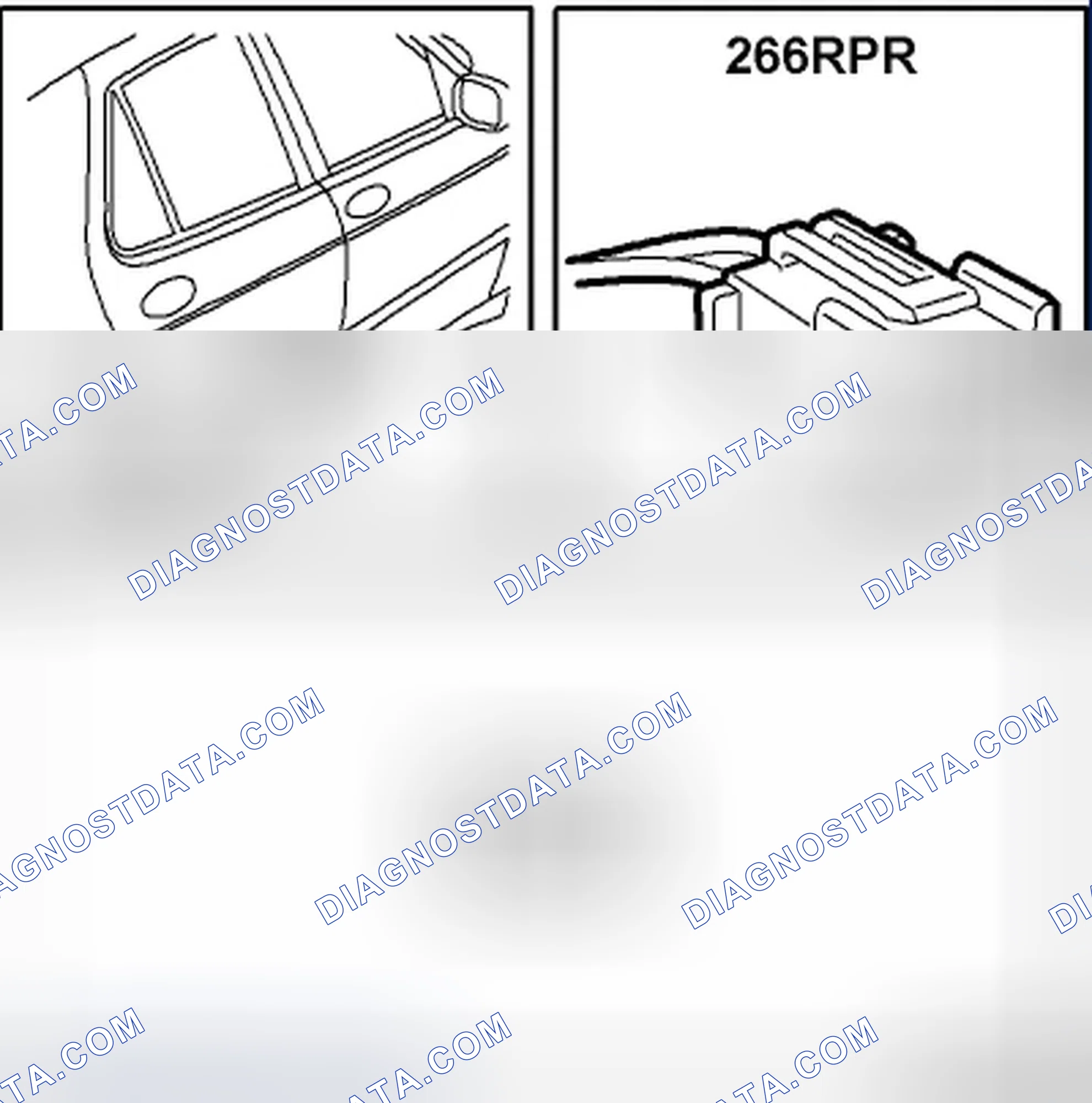 Scheme 152: Speaker, rear door, RH (266RPR)