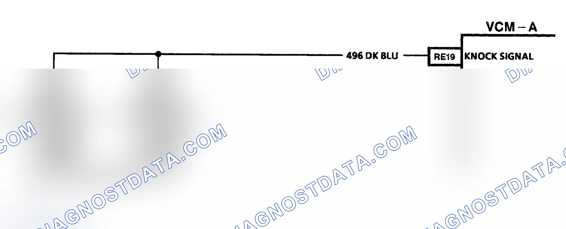 Scheme 242: Code P0325/326 Schematic ("S" & "T" Series 4.3L - VIN W) Knock Sensor Open Or Shorted
