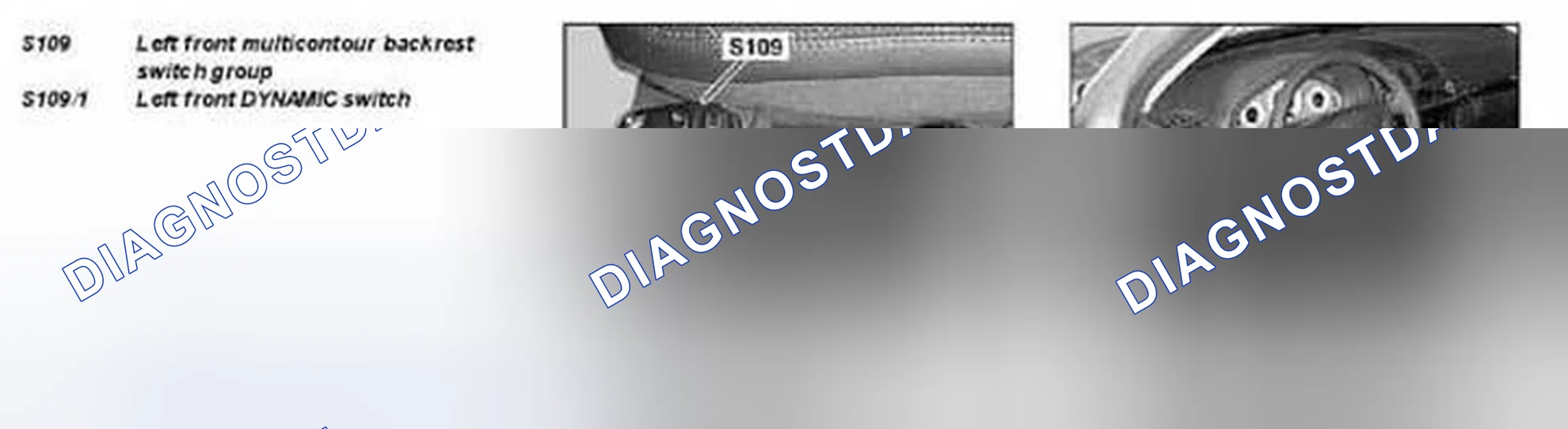 Fig. 11: Identifying Left Front Multicontour Backrest Switch Group And Left Front DYNAMIC Switch