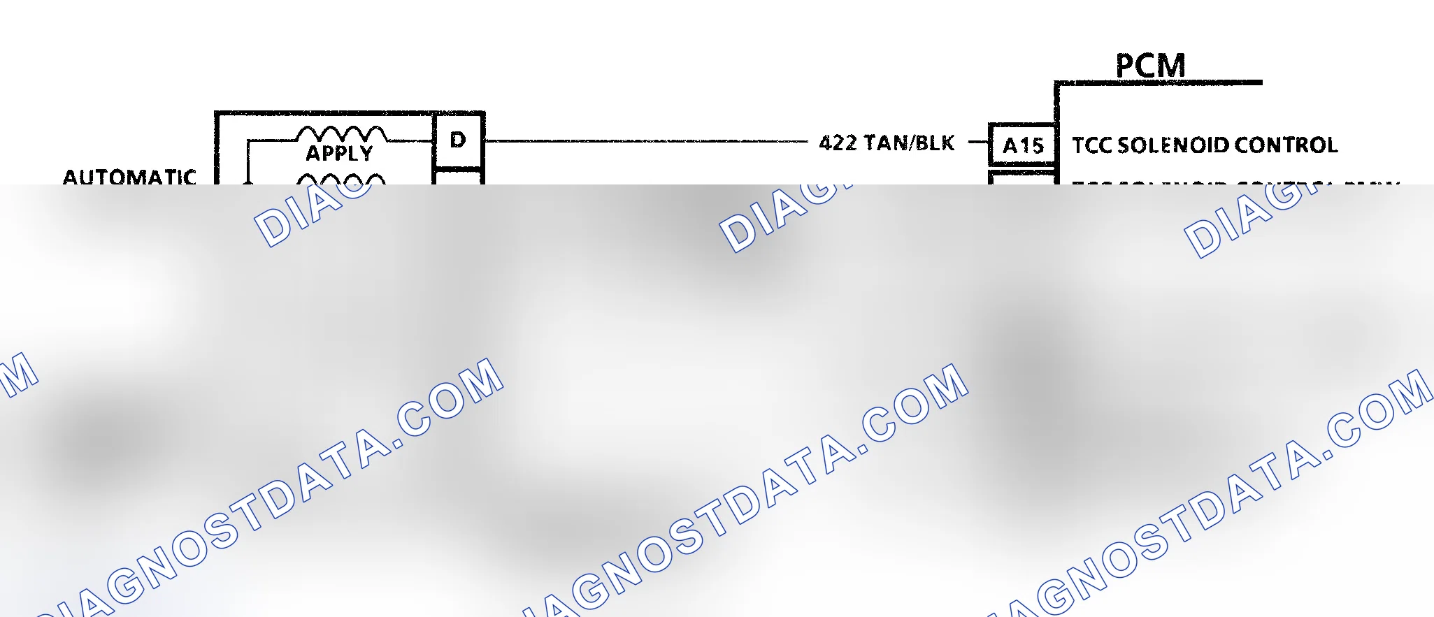 Scheme 87: Code 58 Schematic (3.1L) Transmission Temperature Sensor High Temperature