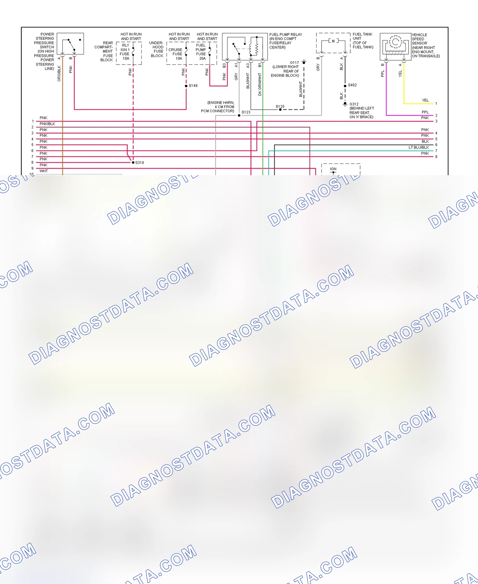 Scheme 73: PCM Wiring Diagram (DeVille & Eldorado - 4.6L - 3 Of 4)
