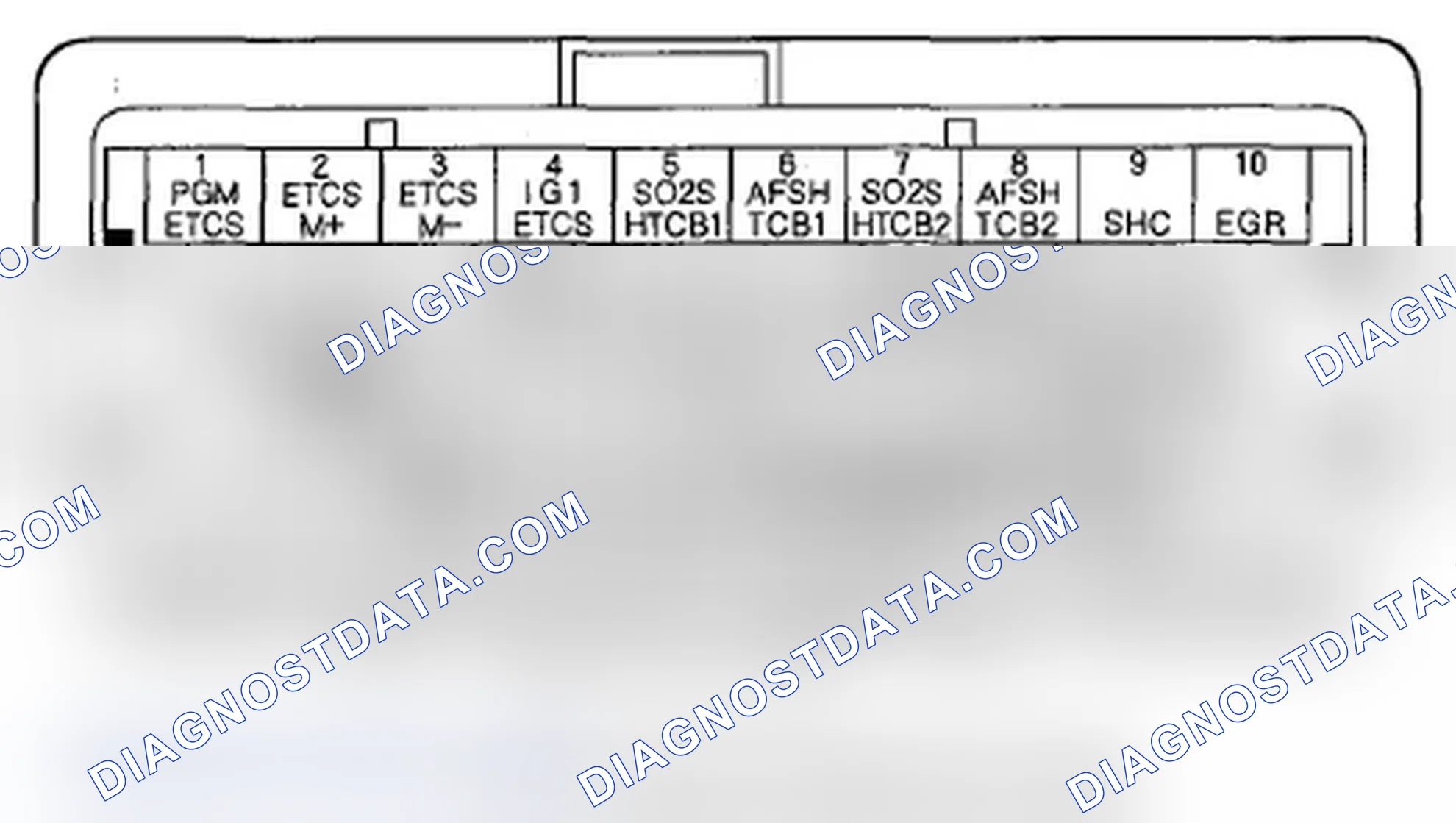 Scheme 220: PCM Inputs and Outputs at PCM Connector C (o) (49P)