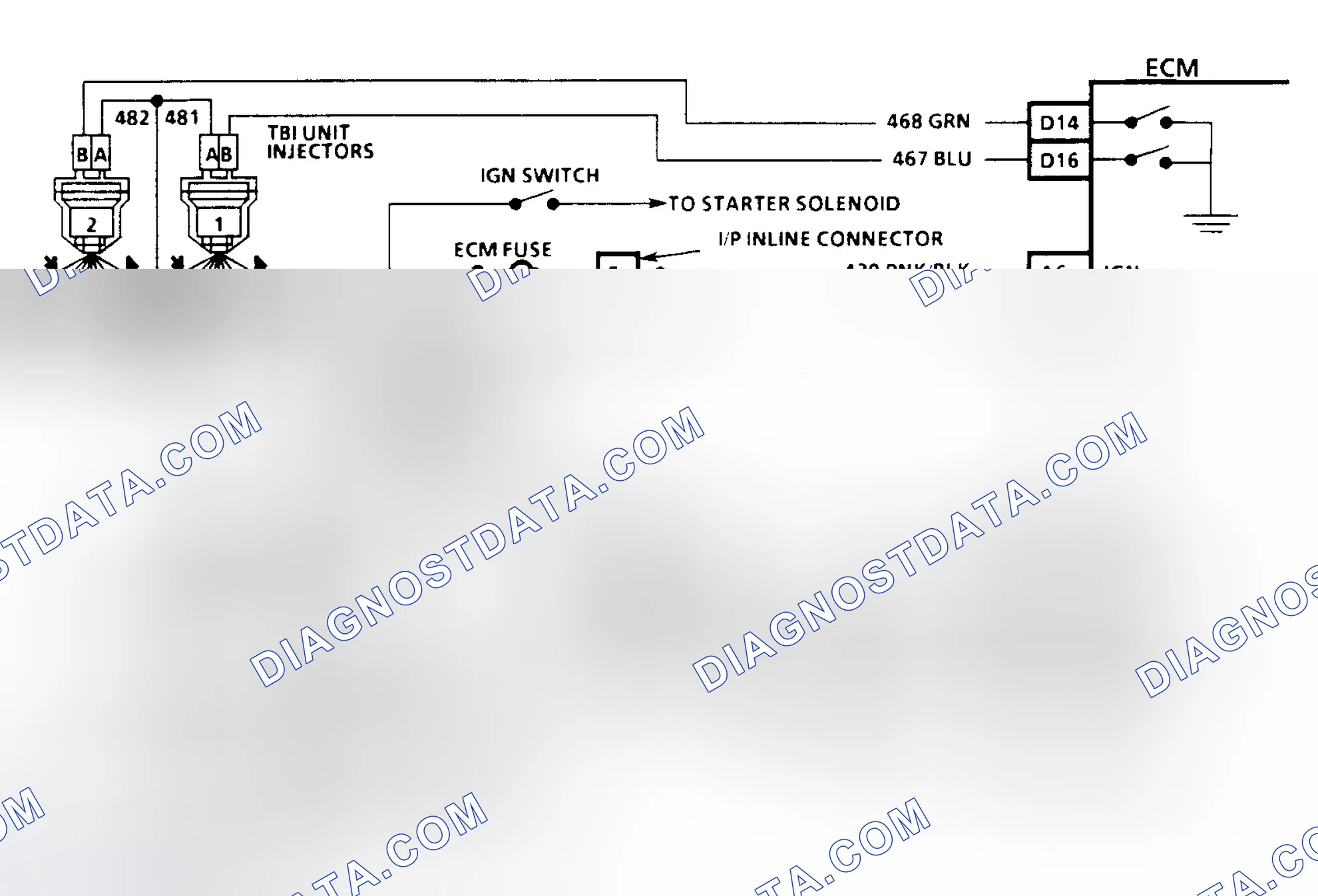 Scheme 13: HEI Ignition & Injector Circuits (3.1L)