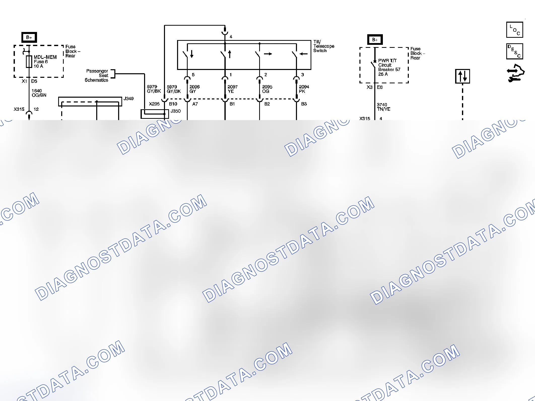 Scheme 3: Tilt/Telescoping Steering Column Schematics
