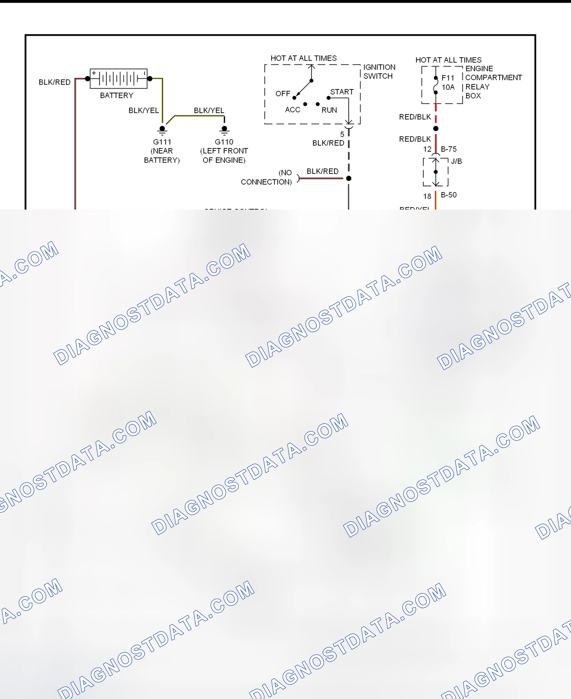 Scheme 6: Starting System Wiring Diagram (Turbo - A/T W/Anti-Theft)