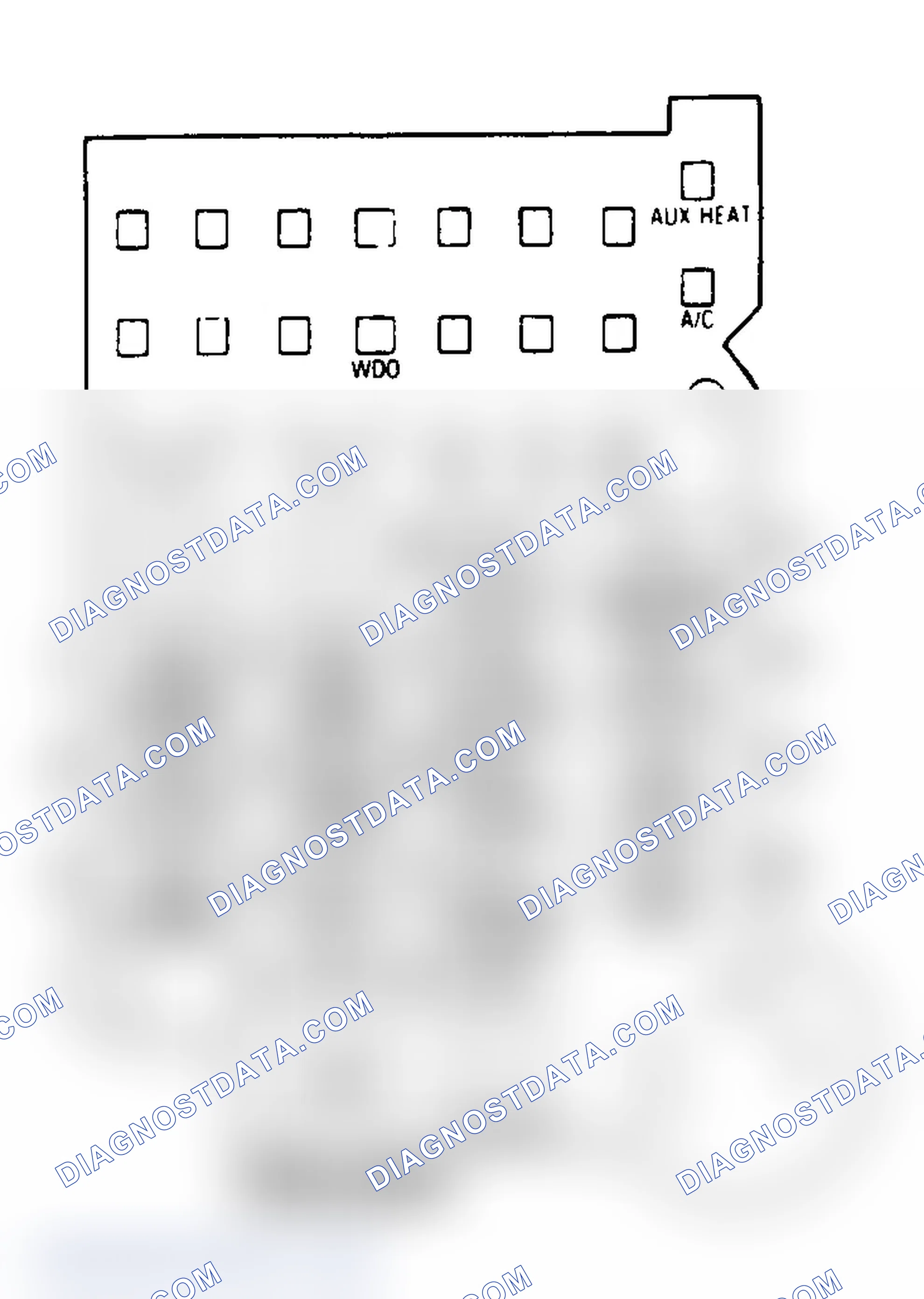 Scheme 26: FUSE PANEL IDENTIFICATION (1988-92 "G" SERIES VAN)