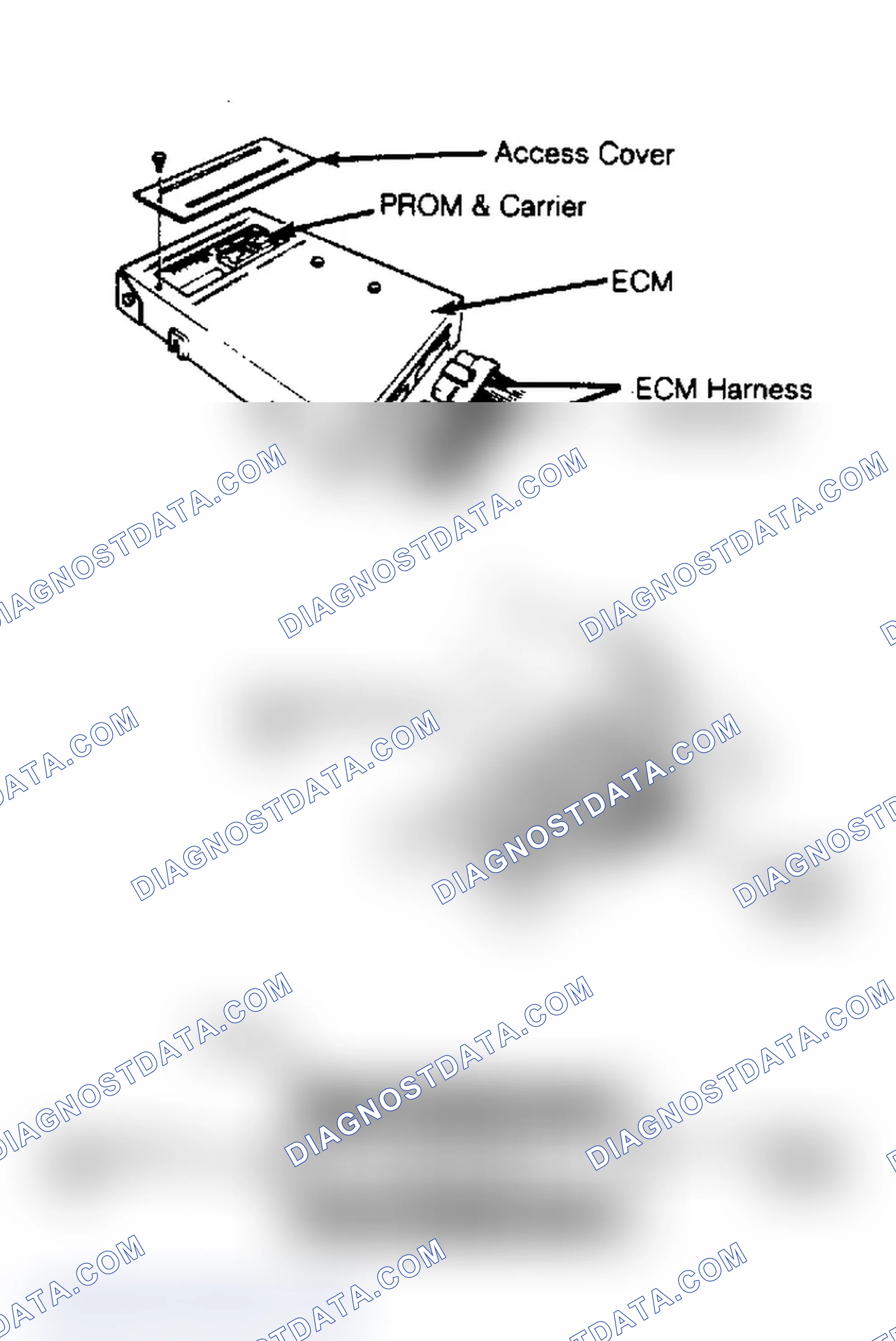 Scheme 1: Replacing PROM in Electronic Control Module Always use PROM removal tool when replacing PROM.