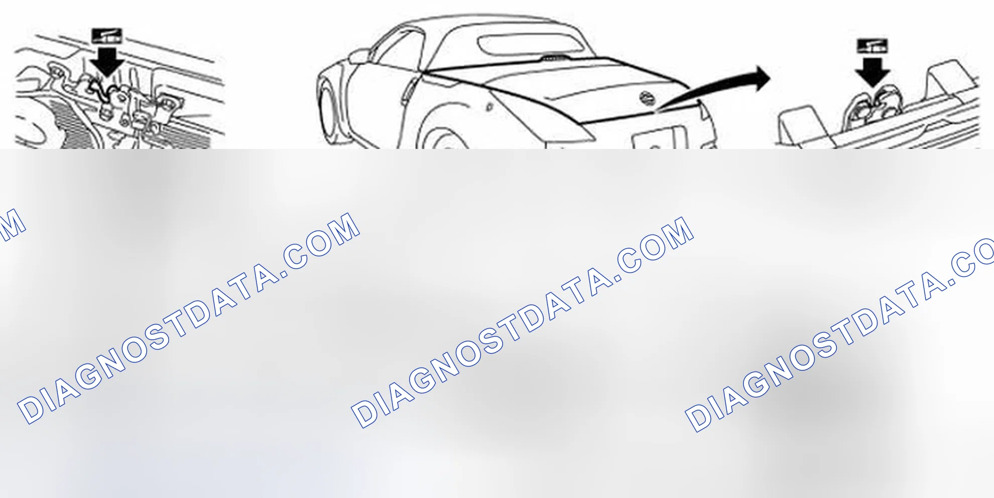 Scheme 38: Locating Locks, Hinges And Hood Latch (Roadster)