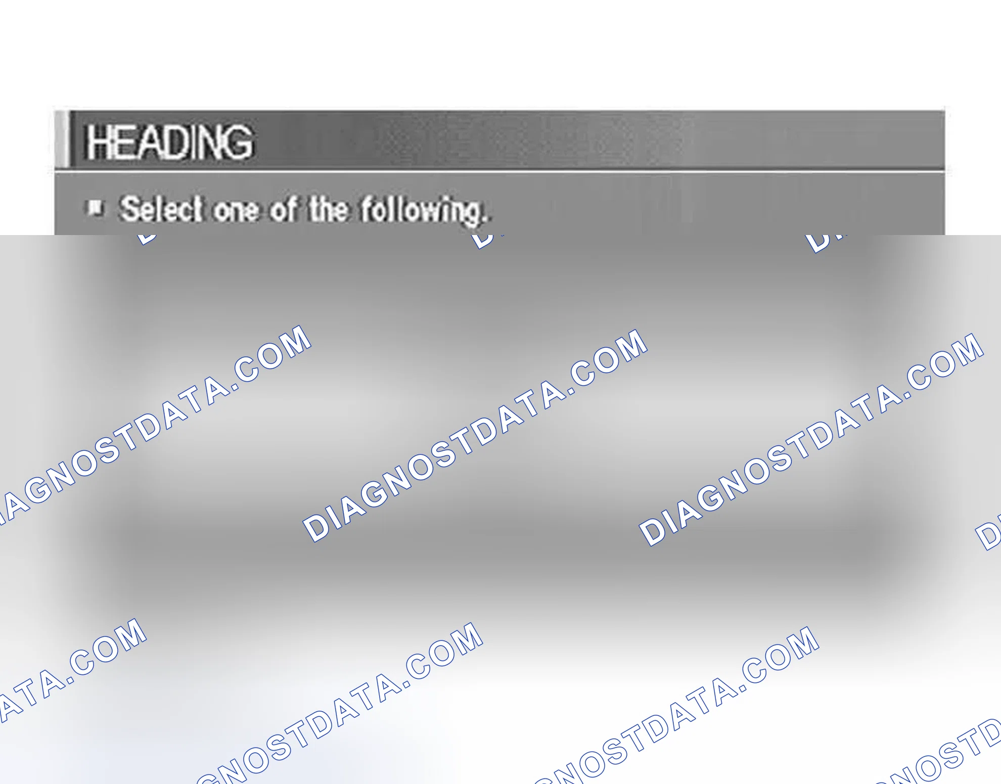 Scheme 205: "HEADING" MODE