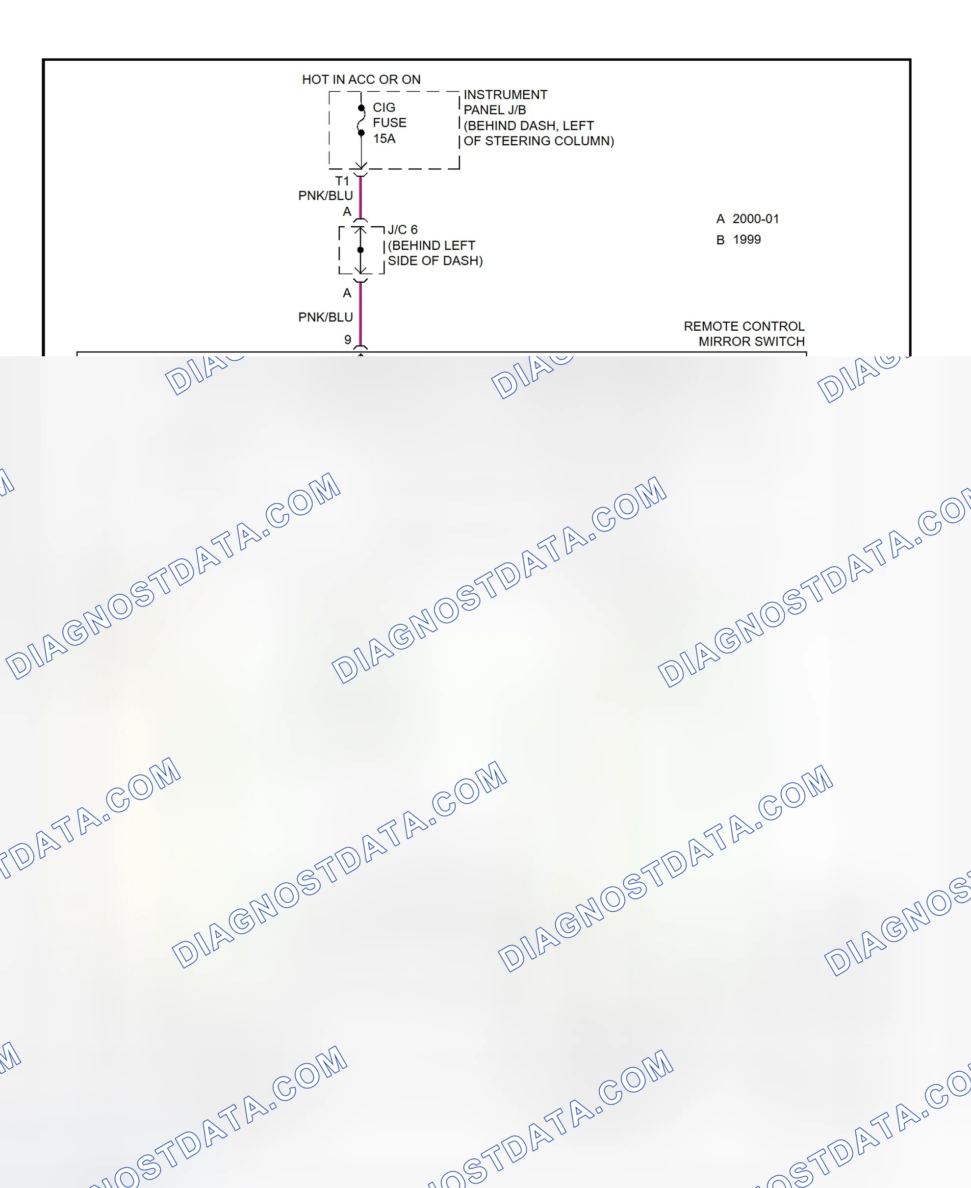 Scheme 30: Power Mirror System Wiring Diagram (Camry Solara)