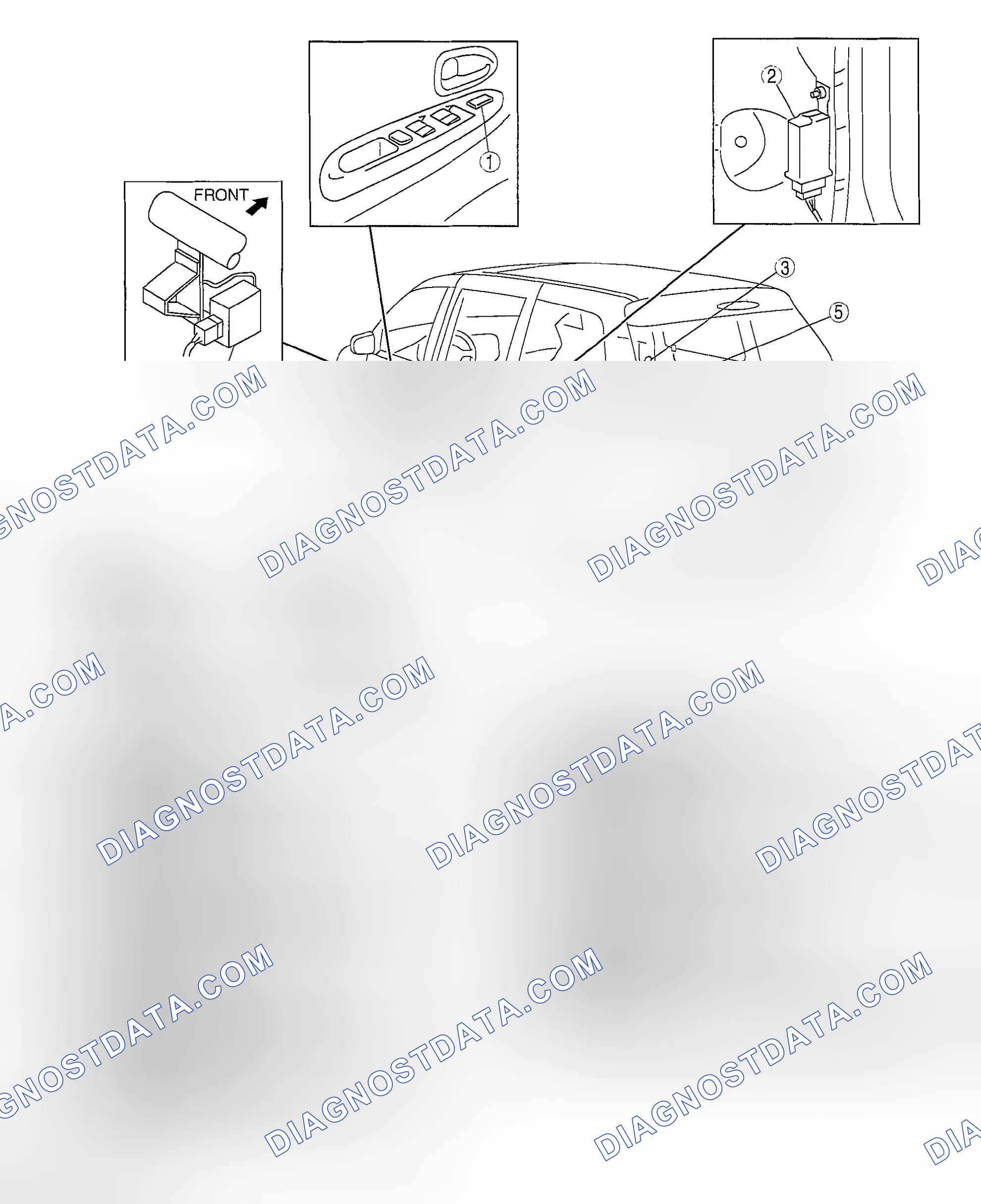 Scheme 27: POWER DOOR LOCK SYSTEM LOCATION INDEX