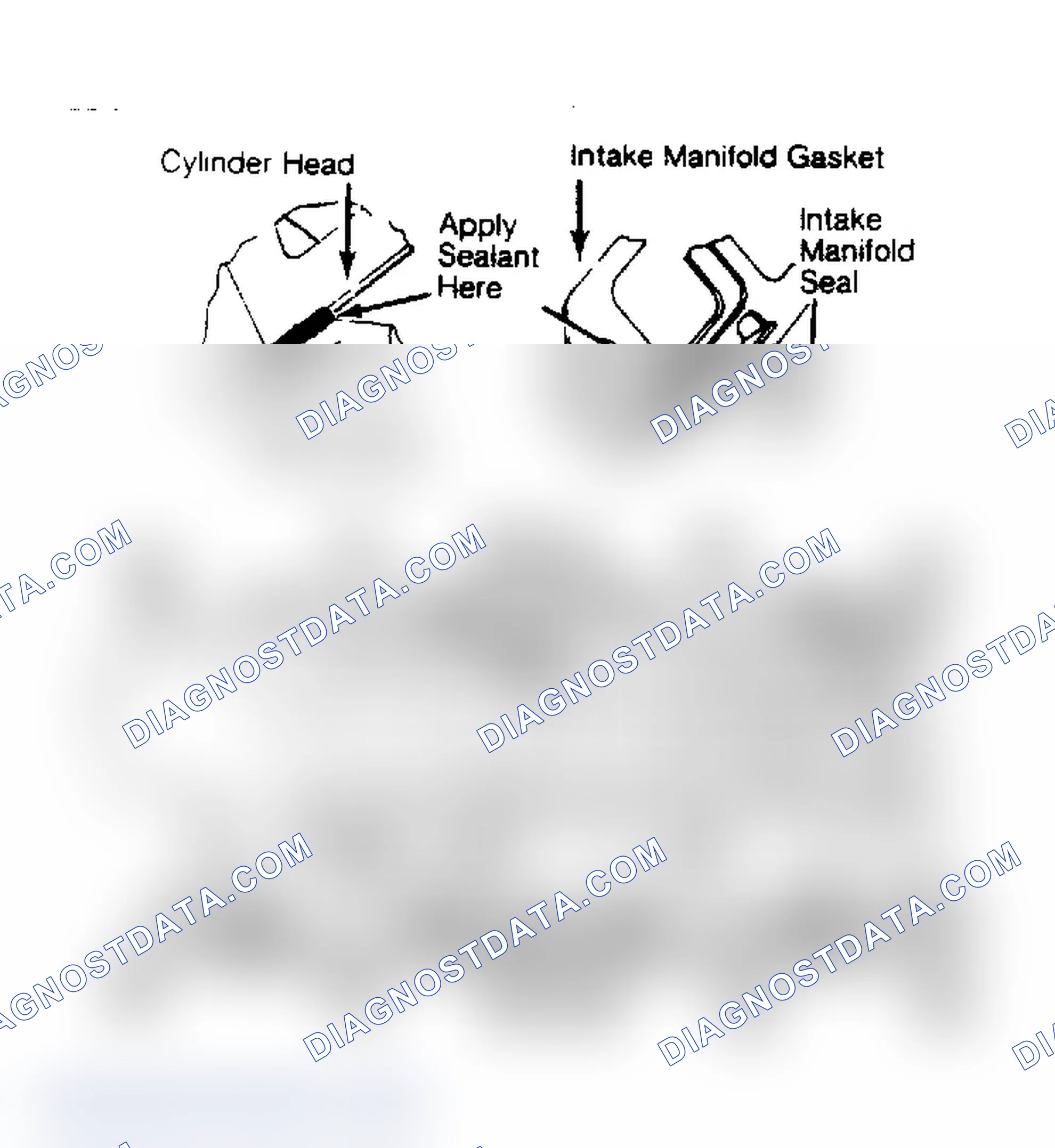 Scheme 10: 5.0L Eng Gasket Sealant App & Intake Manifold Tightening Seq