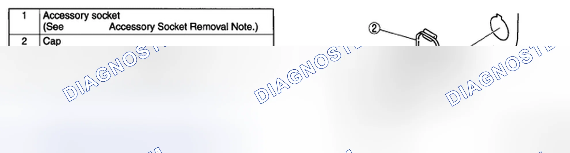 Scheme 33: ACCESSORY SOCKET REMOVAL/INSTALLATION