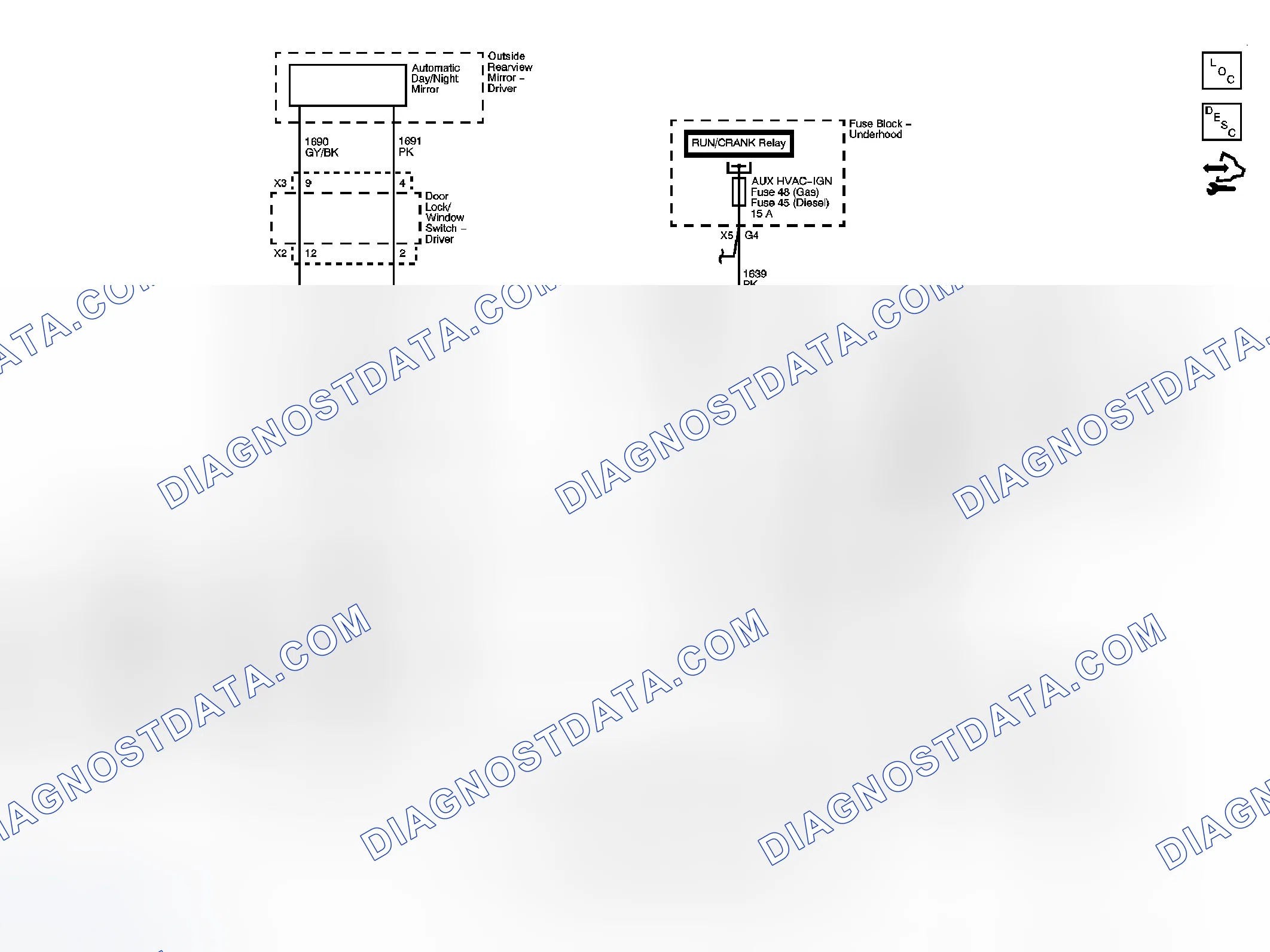 Scheme 1: Inside Rearview Mirror Schematics