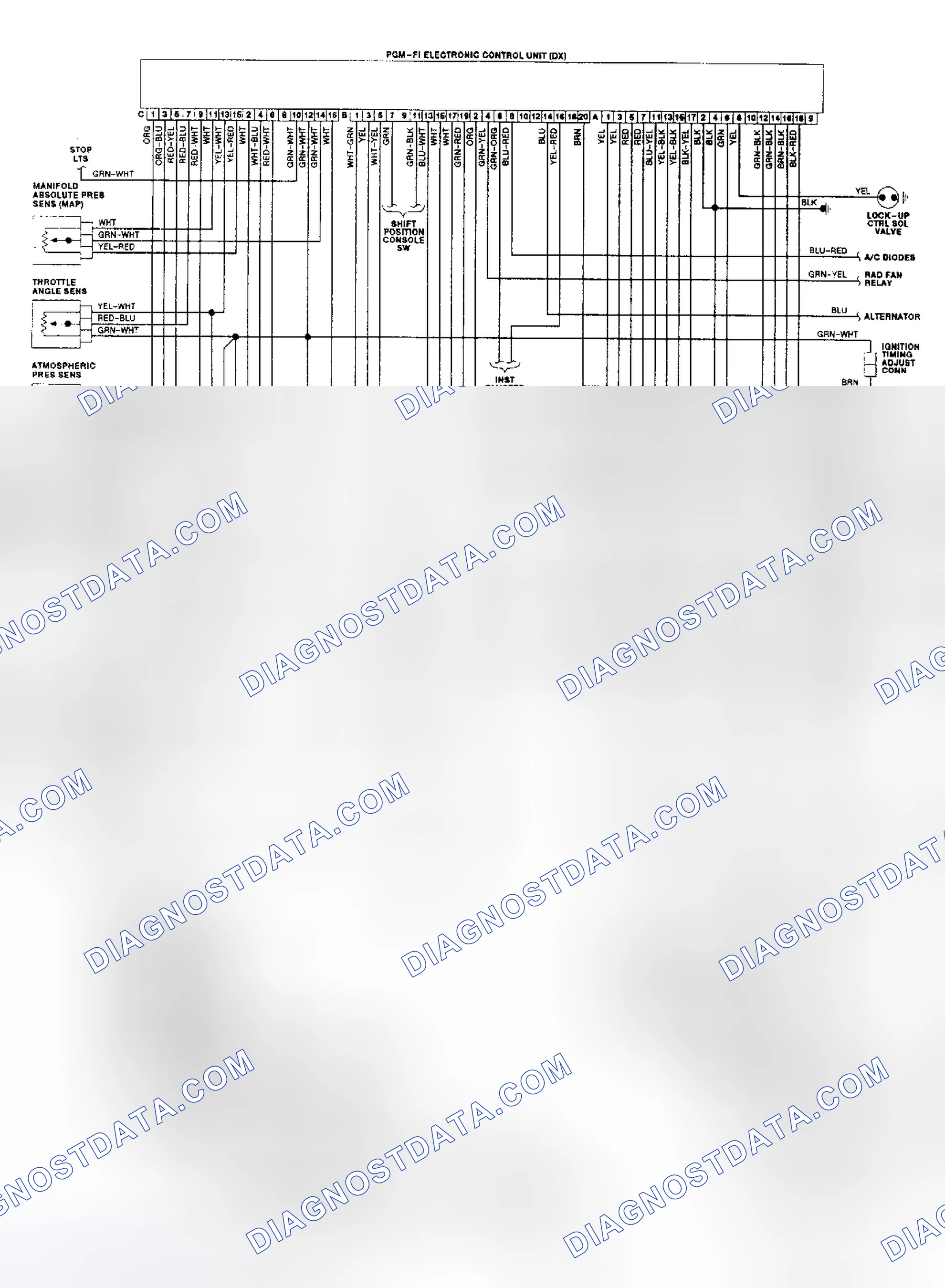 Scheme 54: Civic 2WD Wiring Schematic