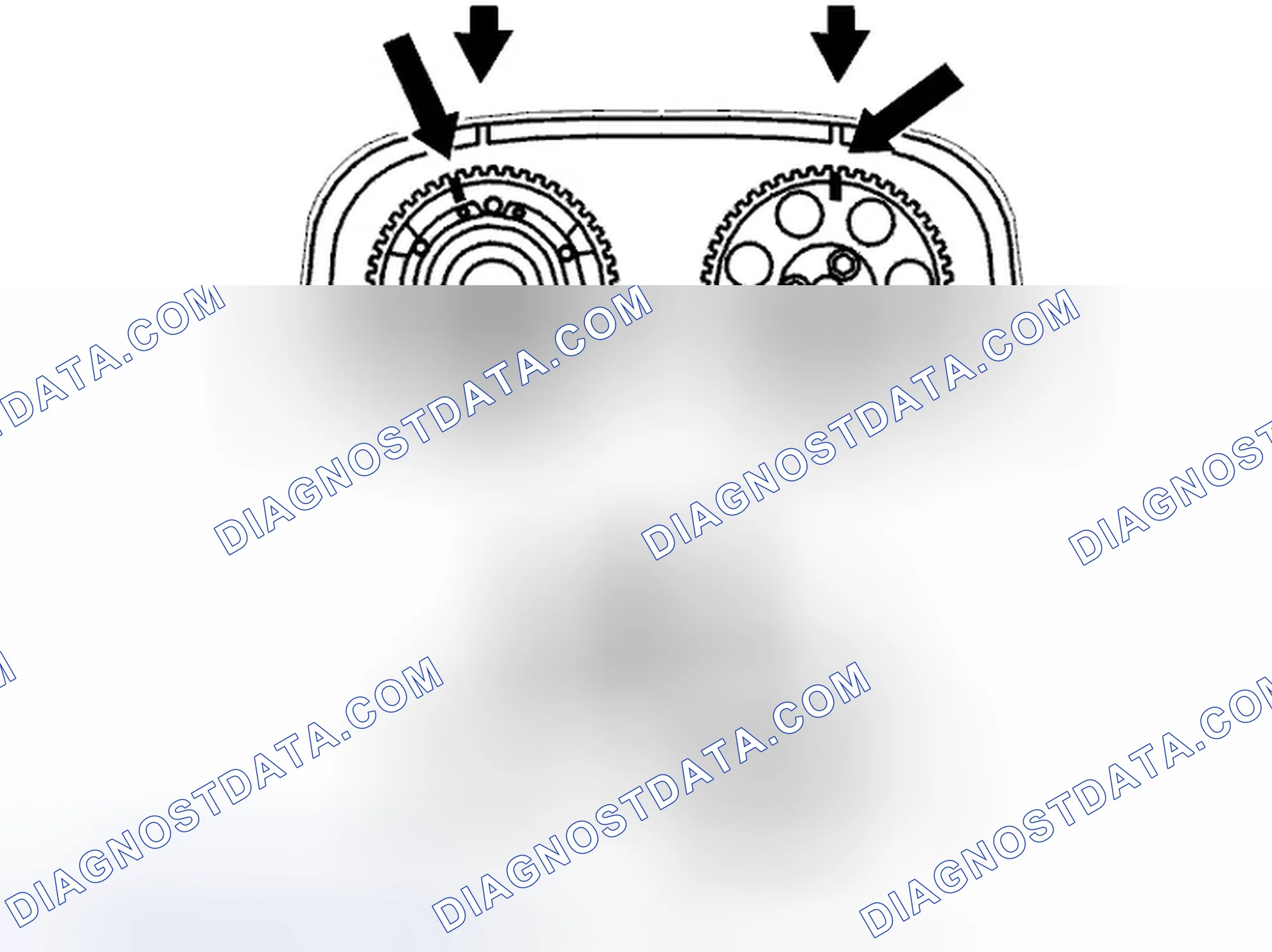 Scheme 886: INSTALLING THE TIMING GEAR PULLEY FOR THE CAMSHAFTS