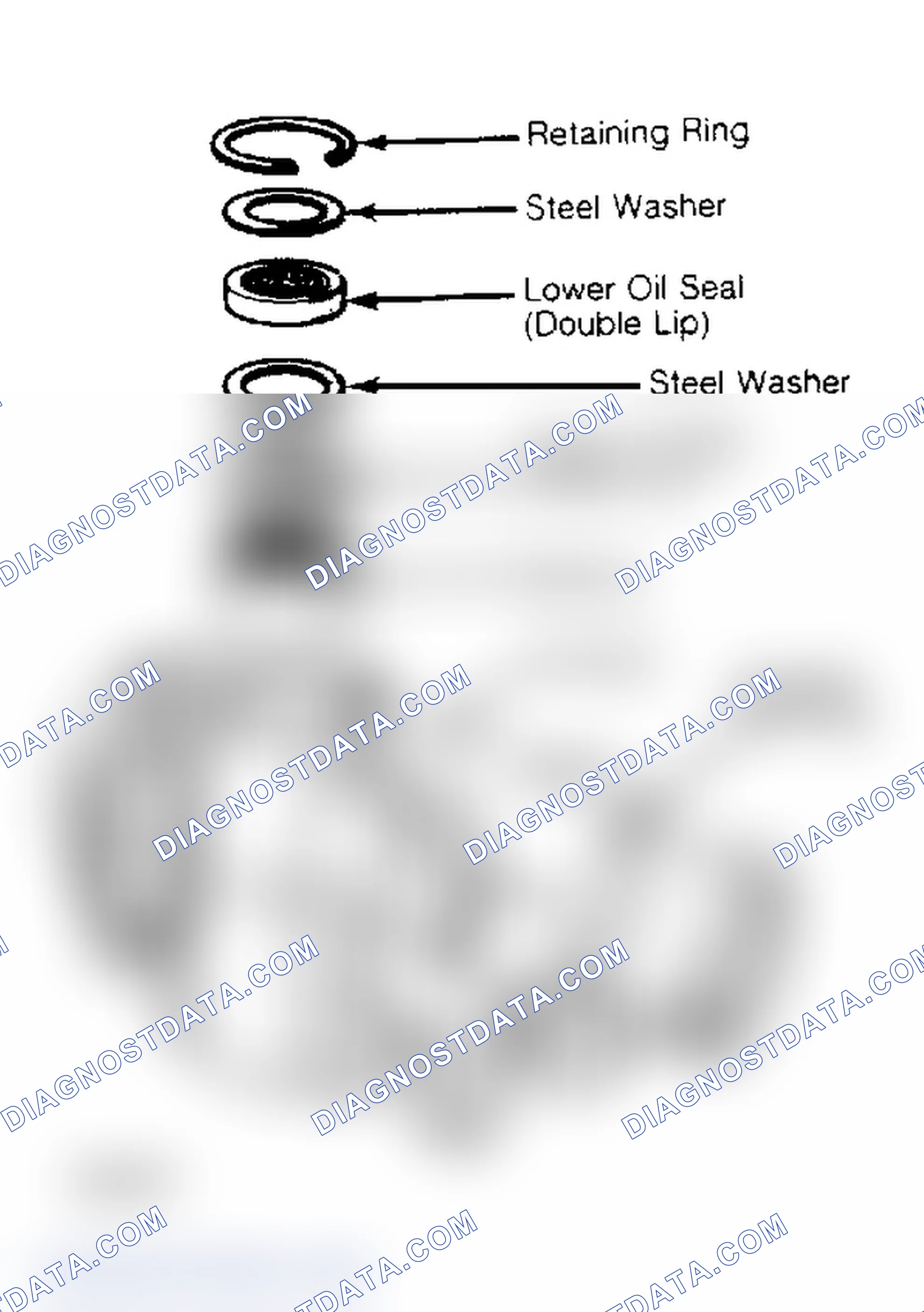 Scheme 12: Gear Housing Seals and Bearing