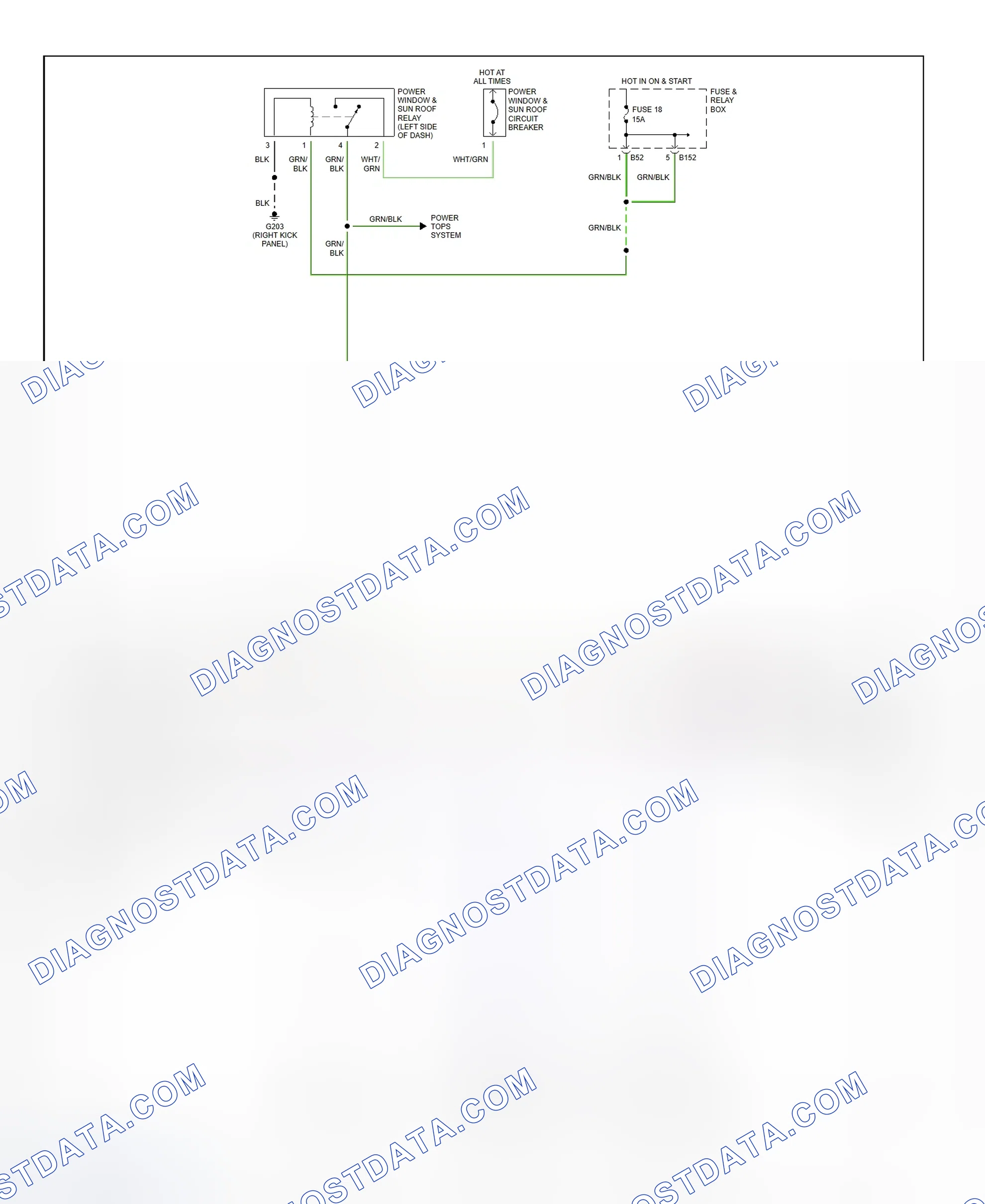 Scheme 7: Power Window System Wiring Diagram (Impreza - Coupe)