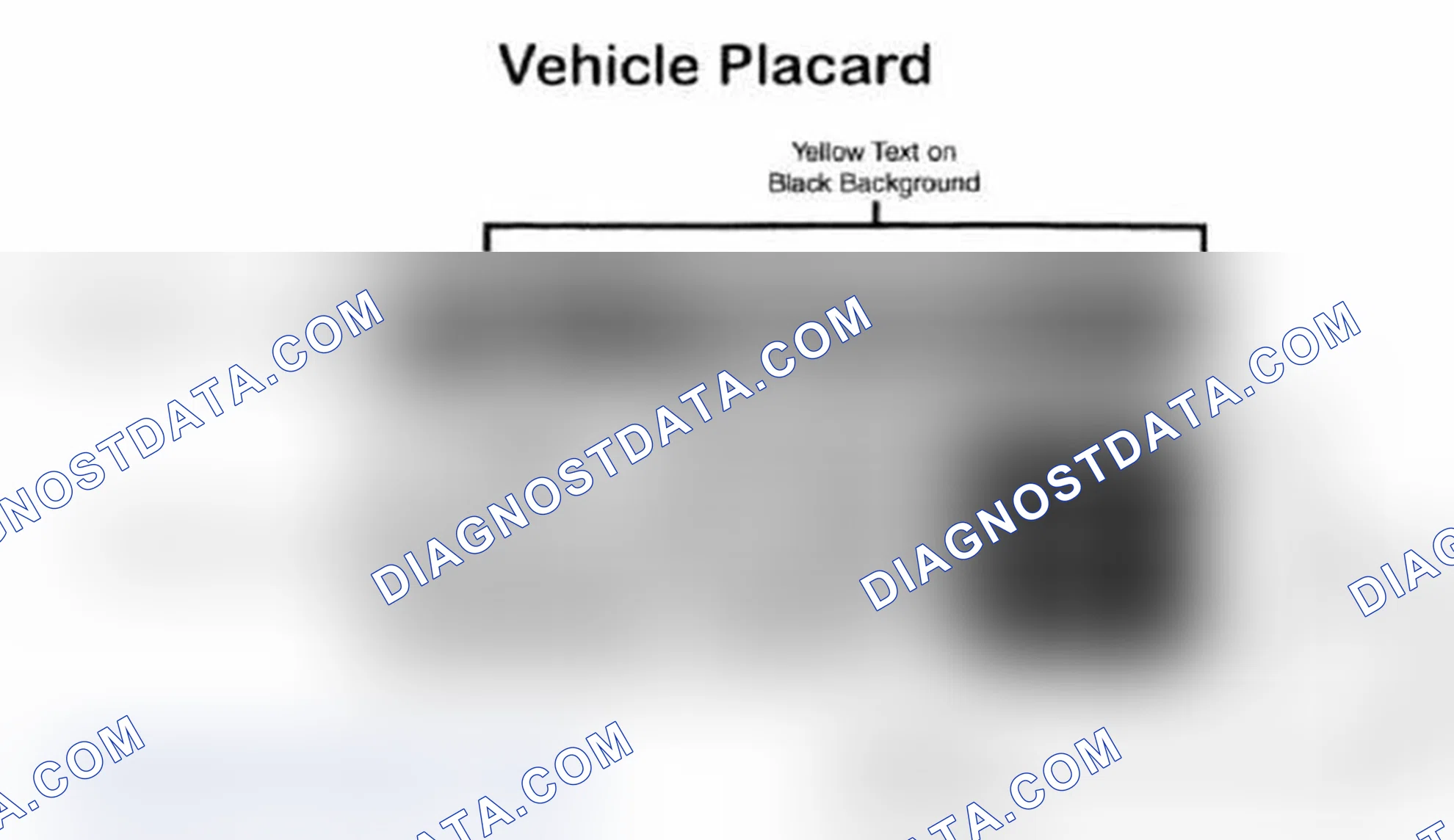 Scheme 28: Vehicle Tire Placard - Typical