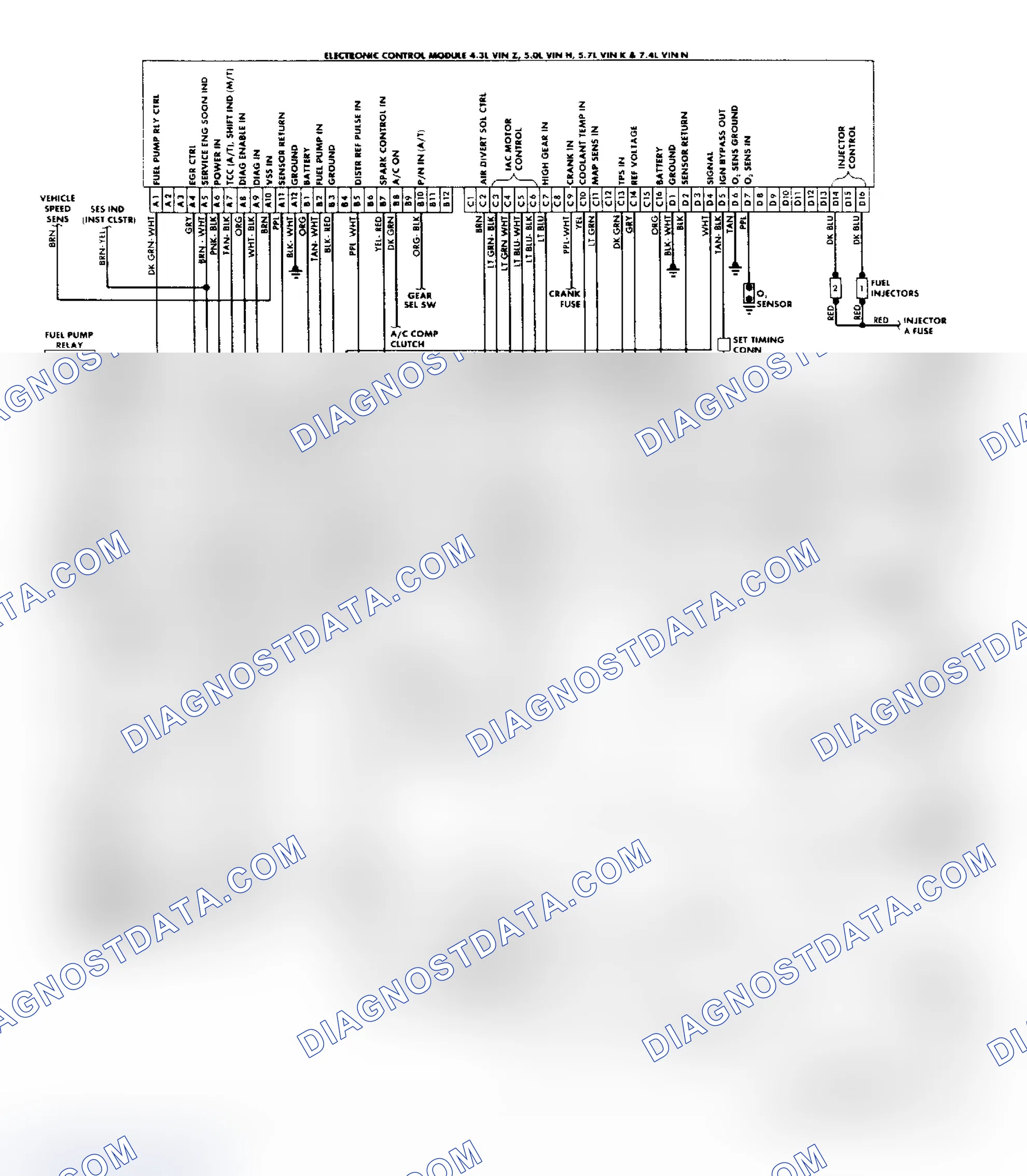 Scheme 159: "C/K" Series (4.3L, 5.0L, 5.7L & 7.4L) Wiring Diagram