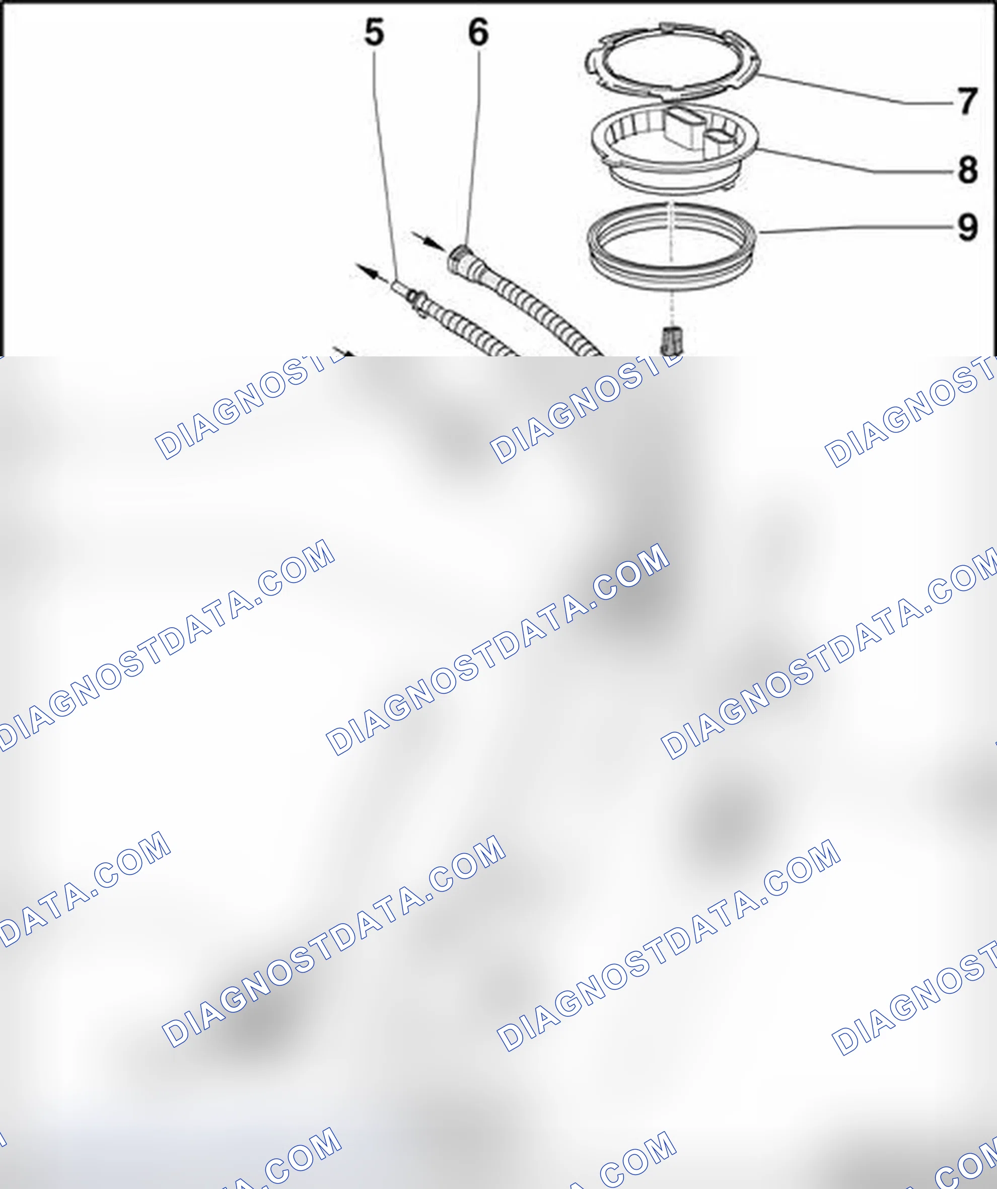 Scheme 33: Left fuel delivery unit with Transfer Fuel Pump (FP) G6 , Fuel Level Sensor G and Fuel Level Sensor