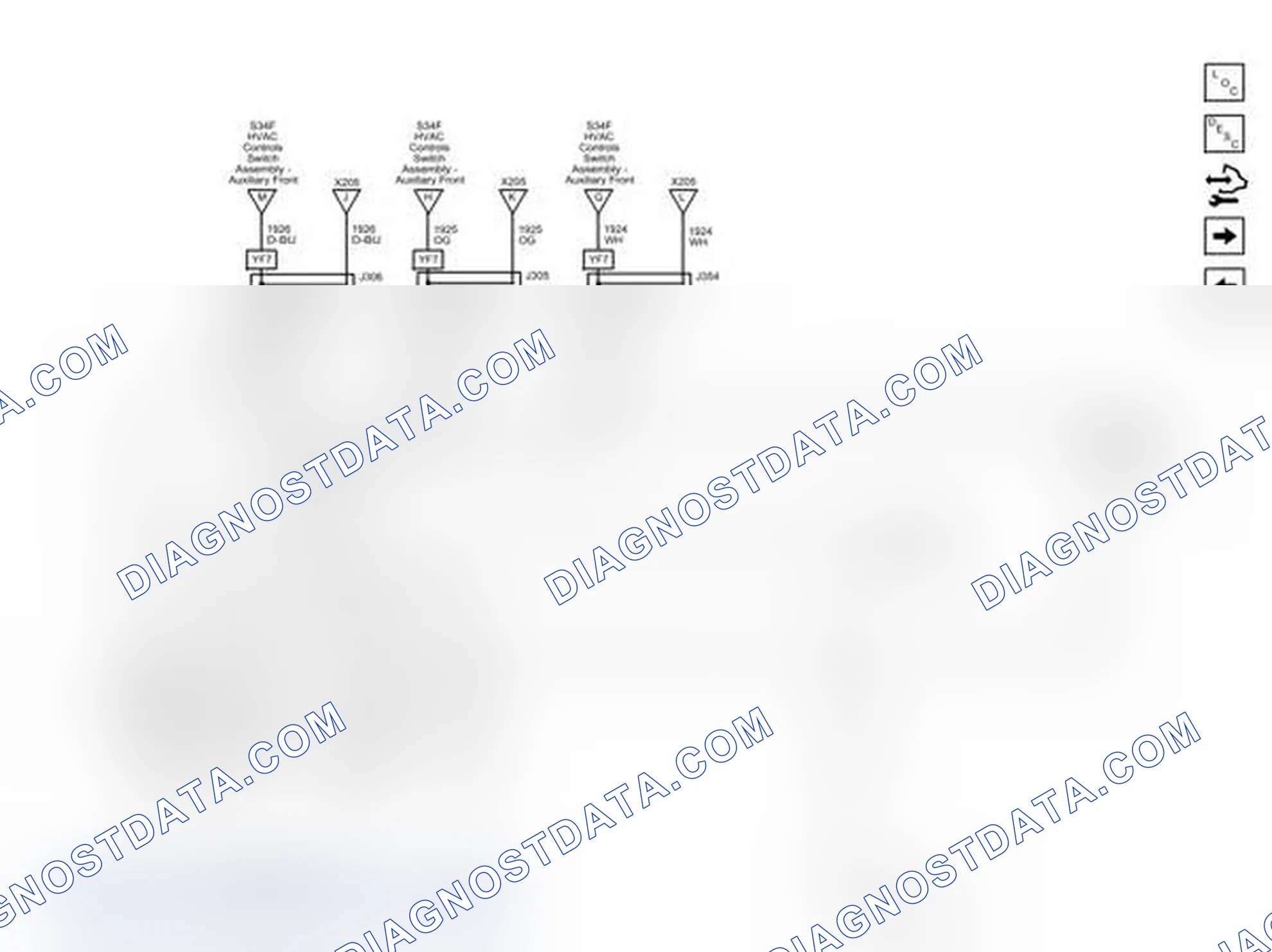 Scheme 5: Rear HVAC (C69) with Rear Auxiliary Controls - Rear Controls Wiring Schematics