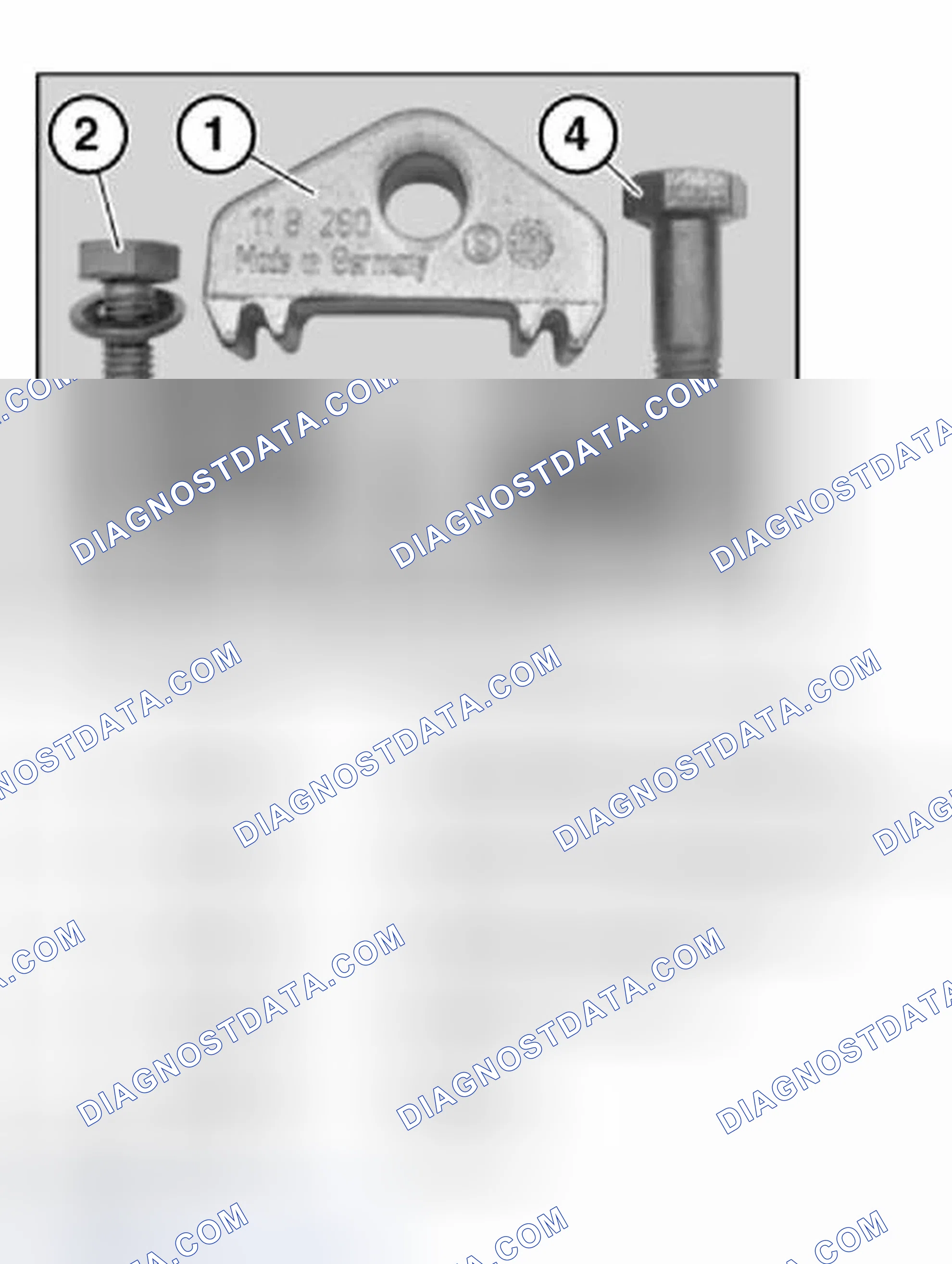 Scheme 827: 11 9 260 Counter support with screw connection