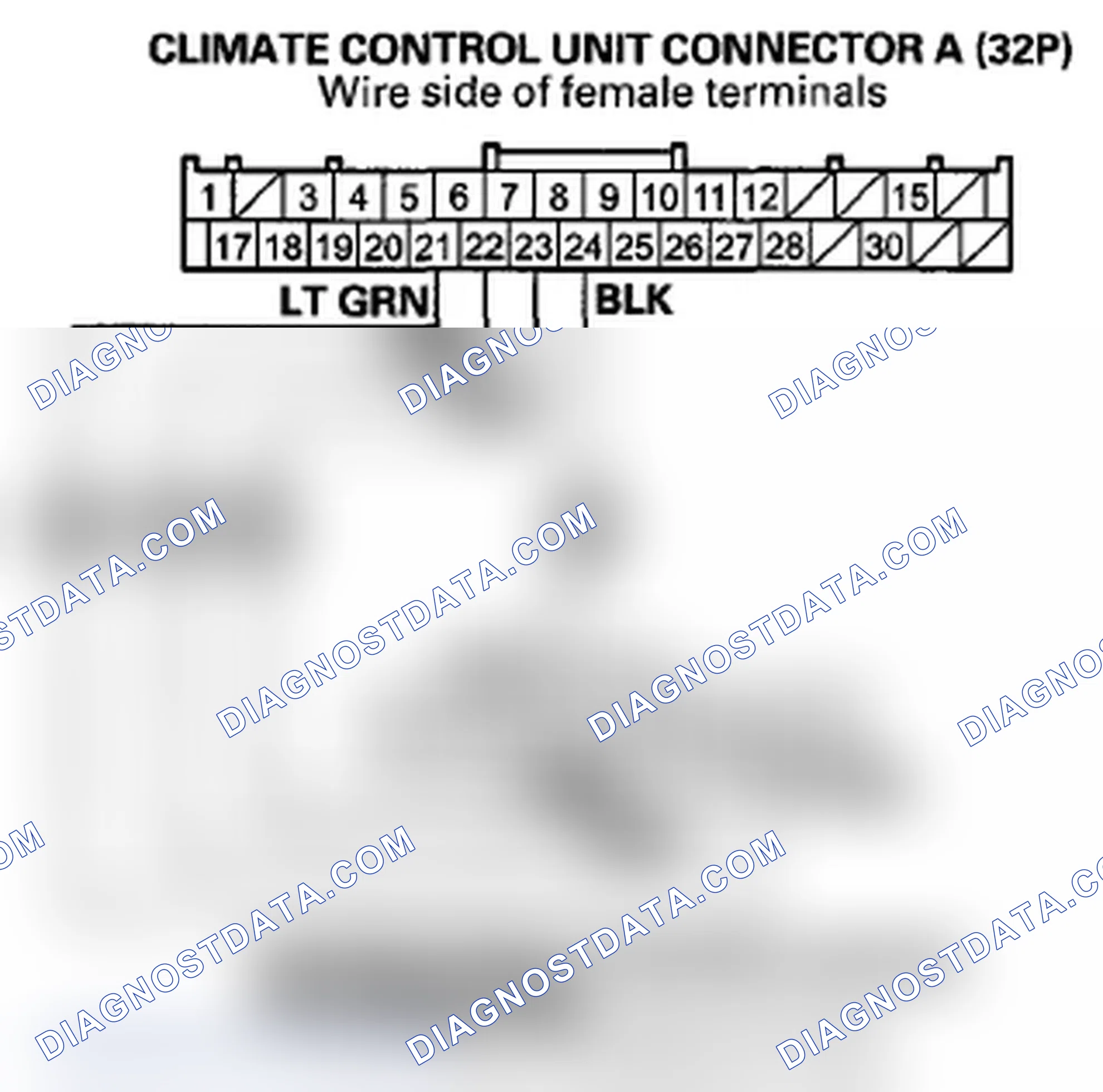 Scheme 69: DTC B1239 or DTC indicator A and MODE: An Open or Short in the Mode Control Motor Circuit (Driver's)