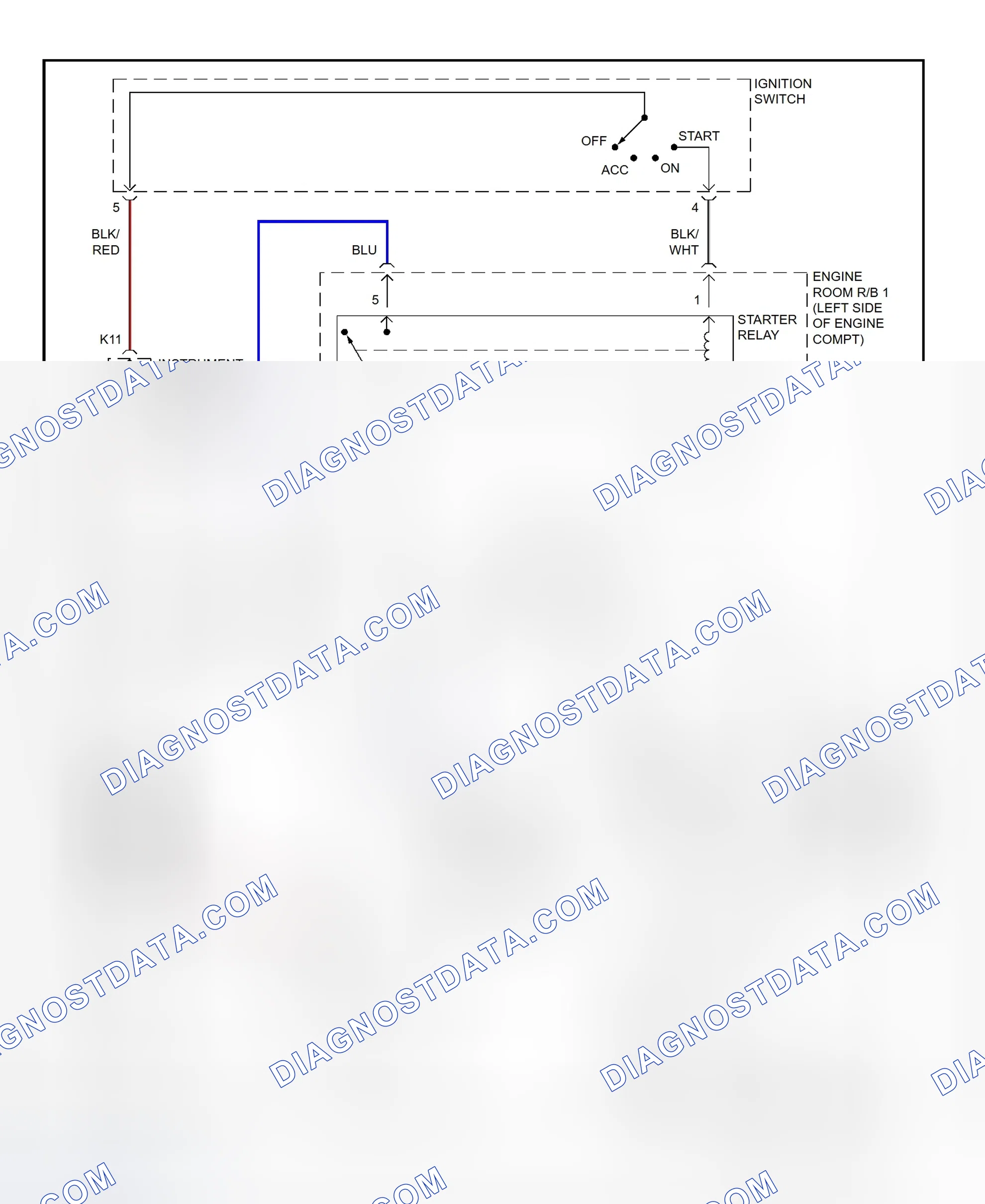 Fig. 23: Starting System Wiring Diagram (Celica)