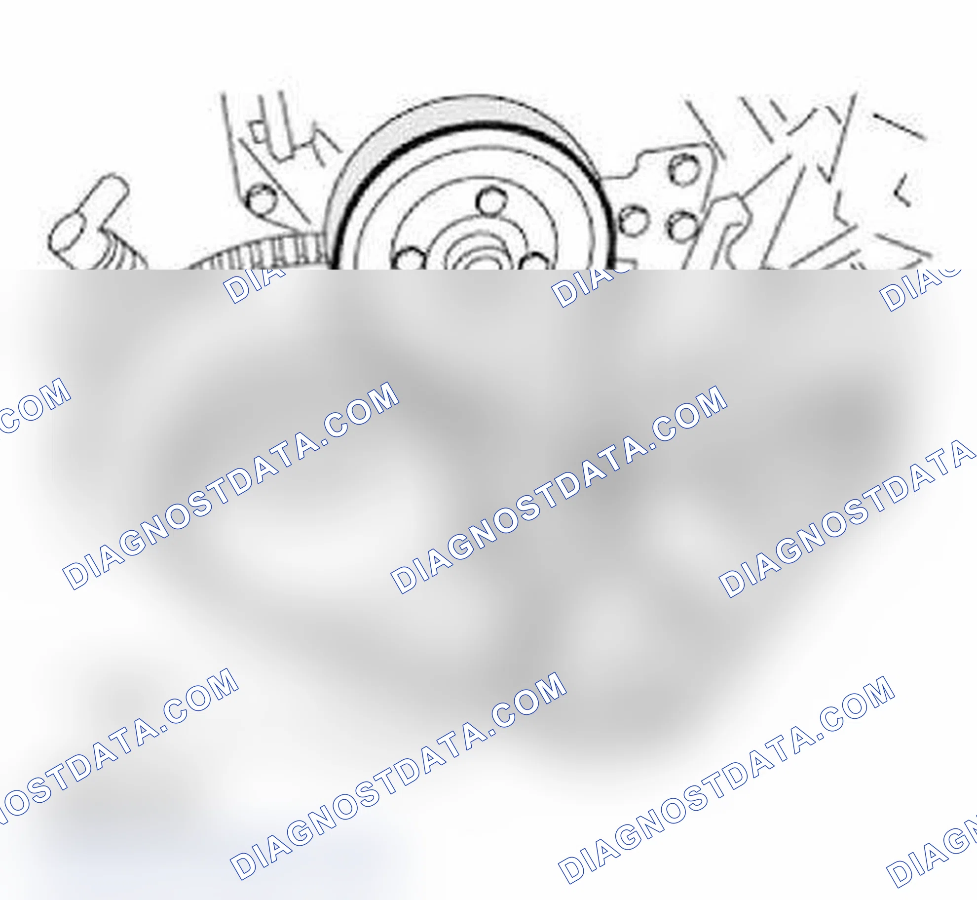 Scheme 205: 11 28 010 Replacing alternator drive belt (M62)