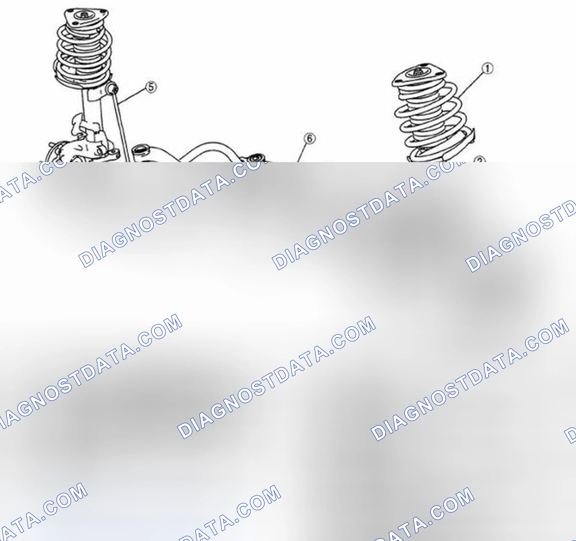 Scheme 1: FRONT SUSPENSION LOCATION INDEX