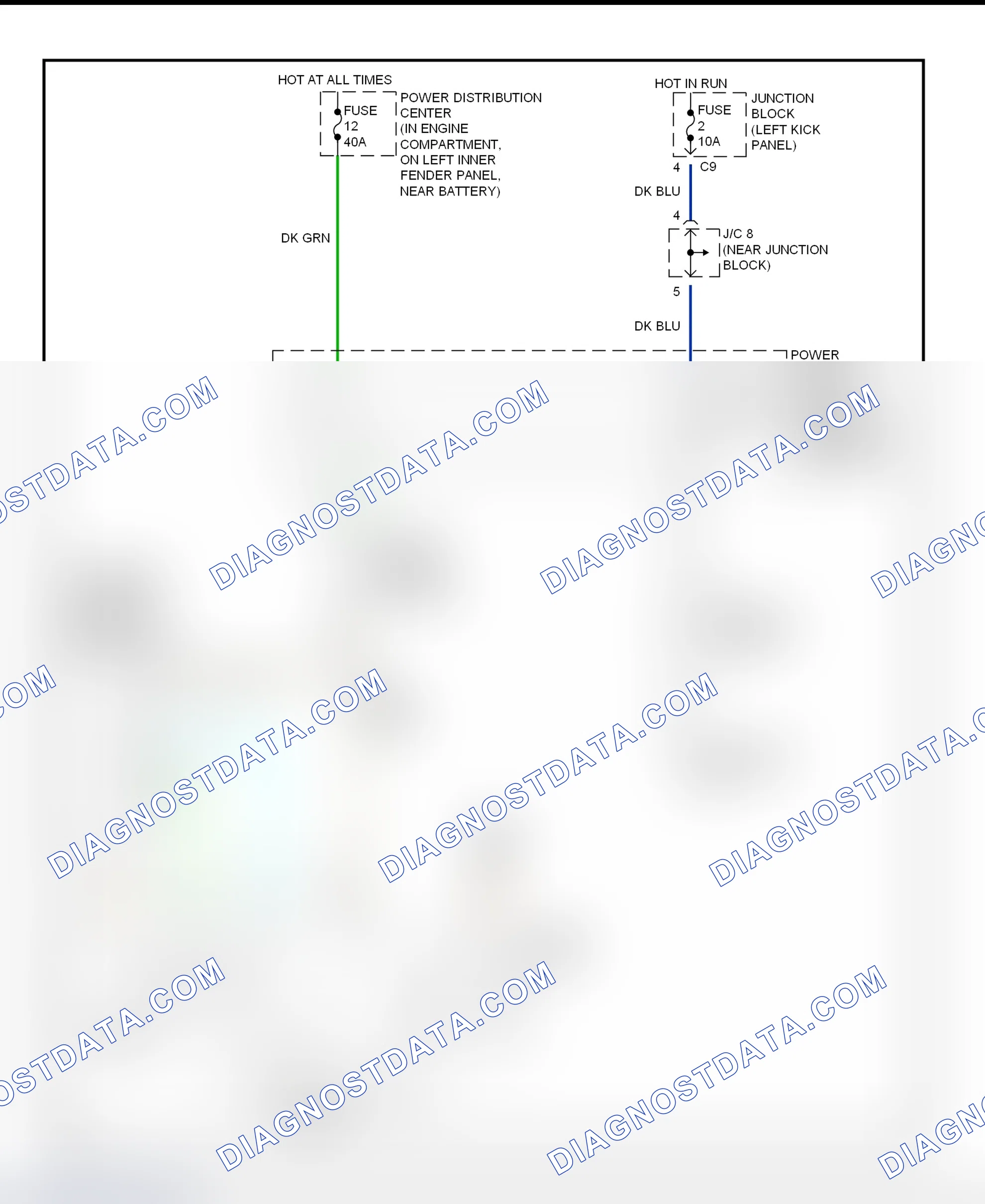 Fig. 19: Heater System Wiring Diagram (Ram Pickup)