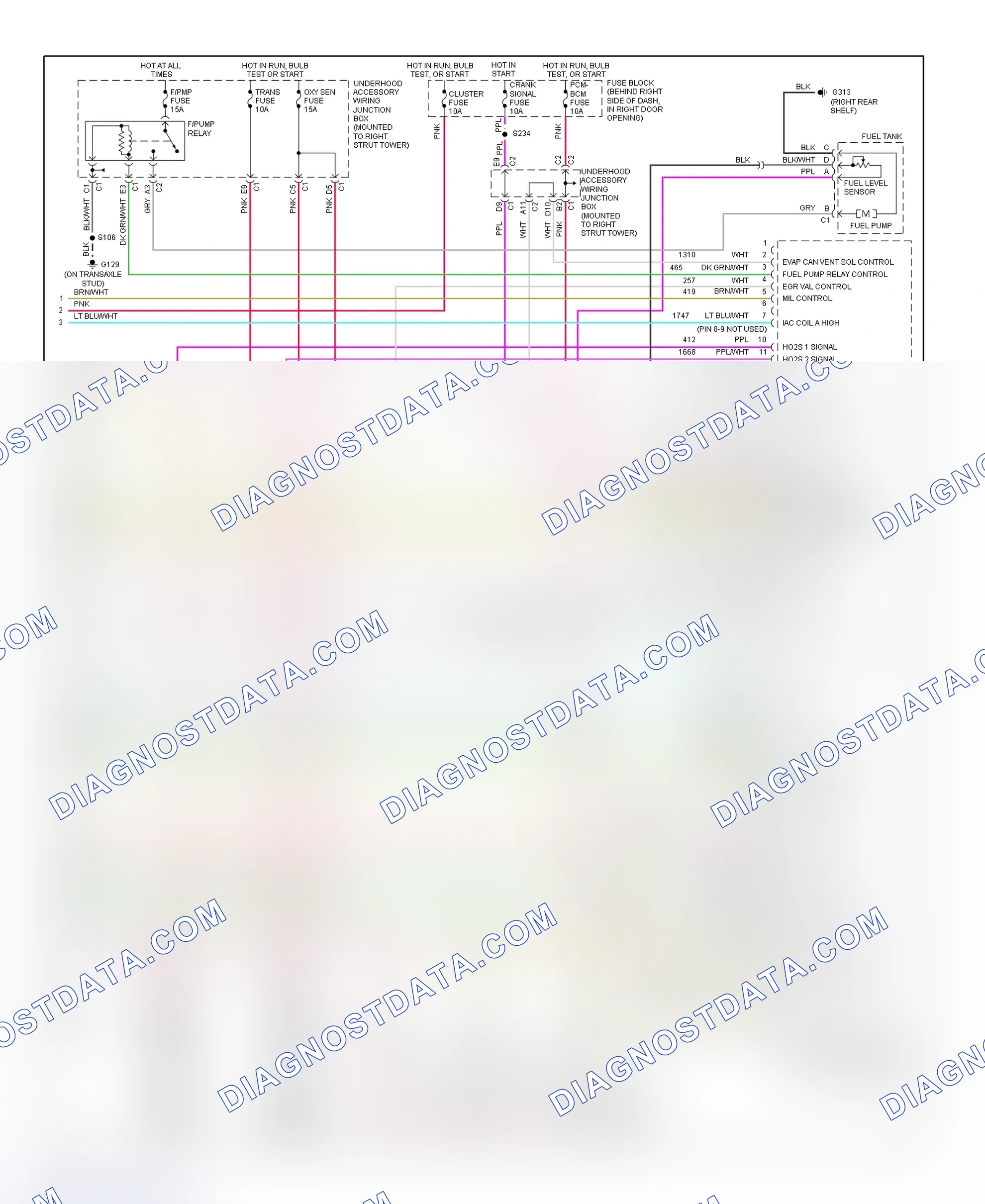 Scheme 47: PCM Wiring Diagram (Century - 3.1L - 4 Of 4)