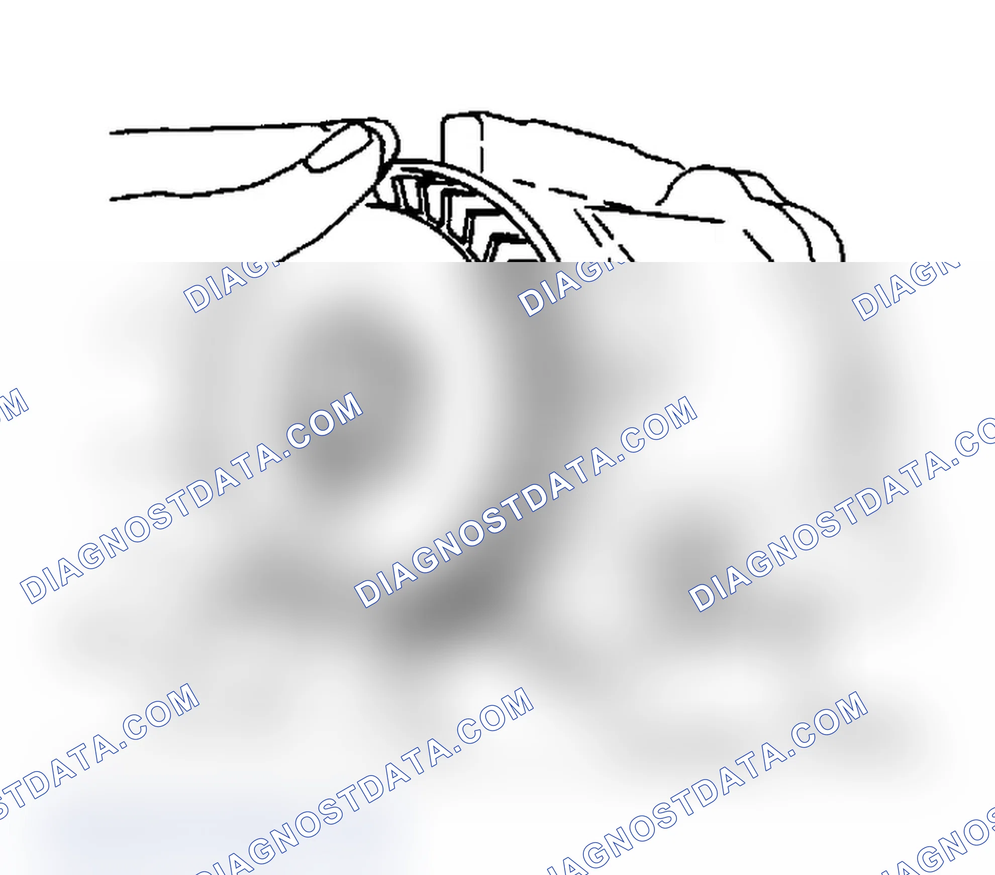 Scheme 54: Removing Centrifugal Fan Filter from Air Injection Pump with Pulley Removed Be careful that fragments do not enter air intake hole.