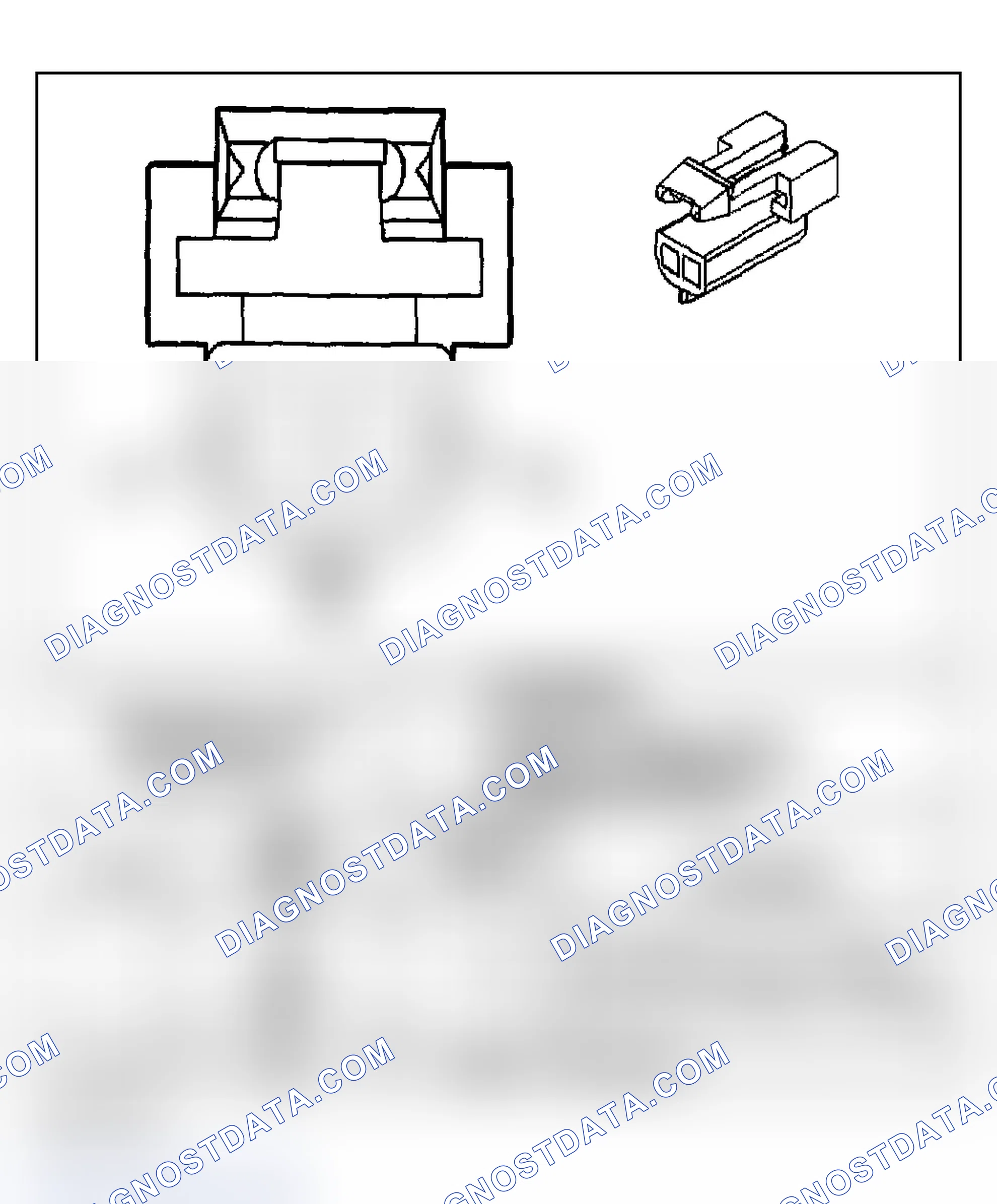 Scheme 204: Automatic Transmission Shift Lock Control Connector End Views
