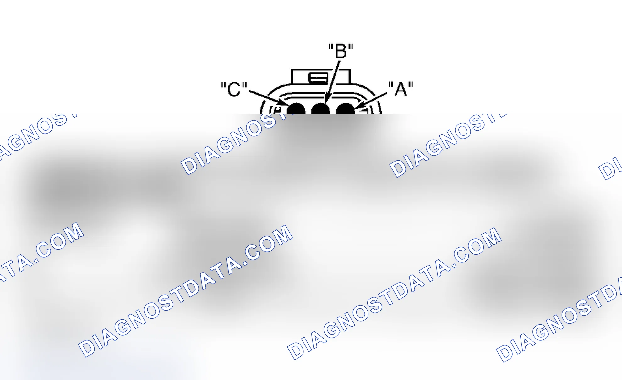 Scheme 755: CAMSHAFT POSITION SENSOR CONNECTOR END VIEW