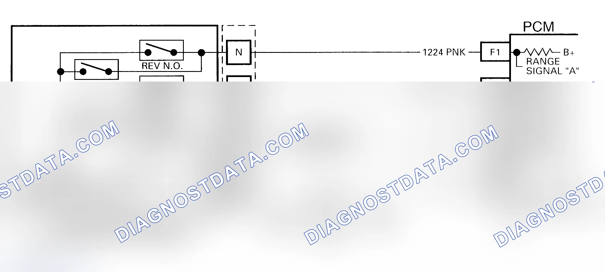 Scheme 196: Code 28 Schematic ("G" Series) Transmission Range Pressure Switch