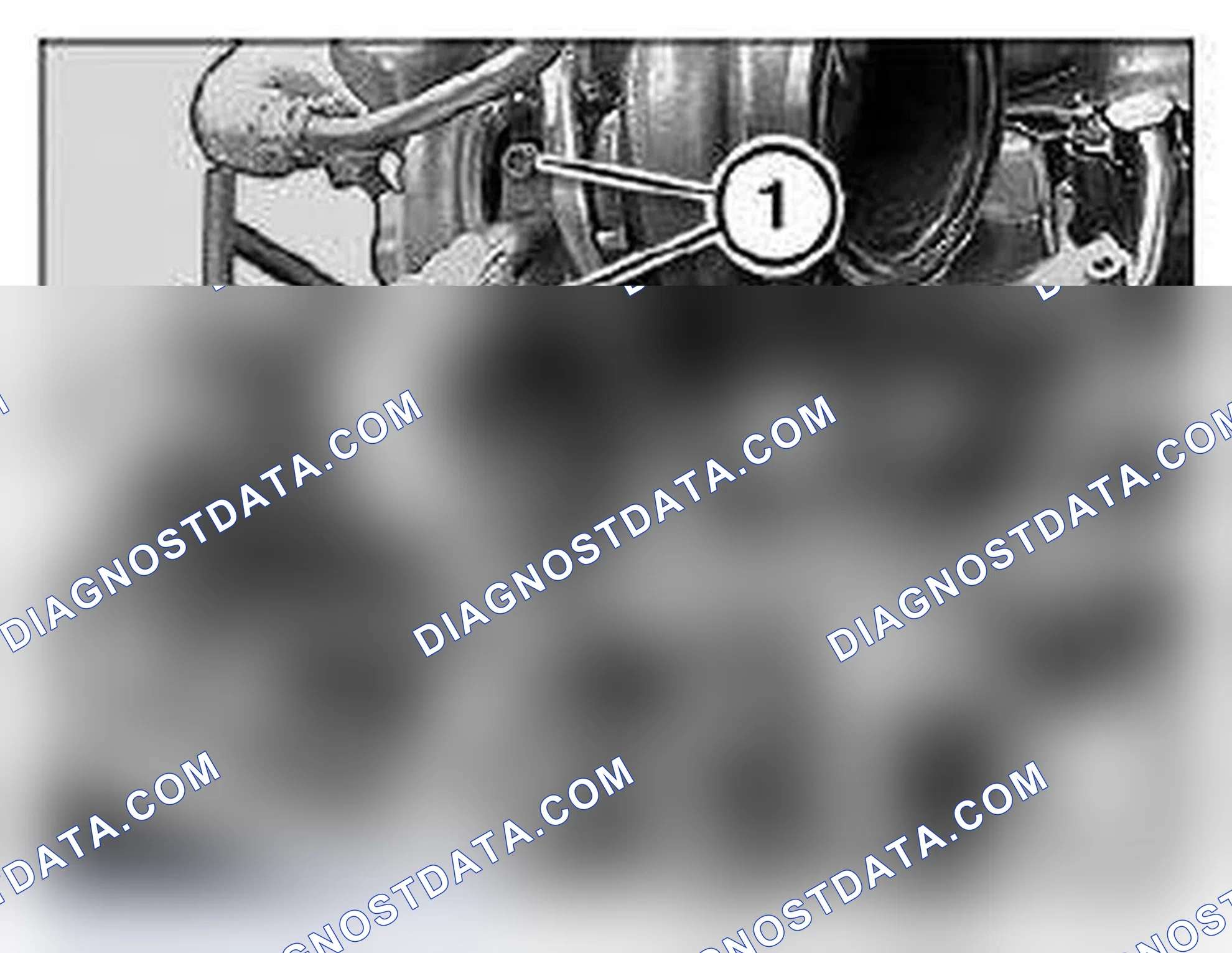 Scheme 371: 11 42 250 Removing and installing oil return line for exhaust turbocharger (N54)