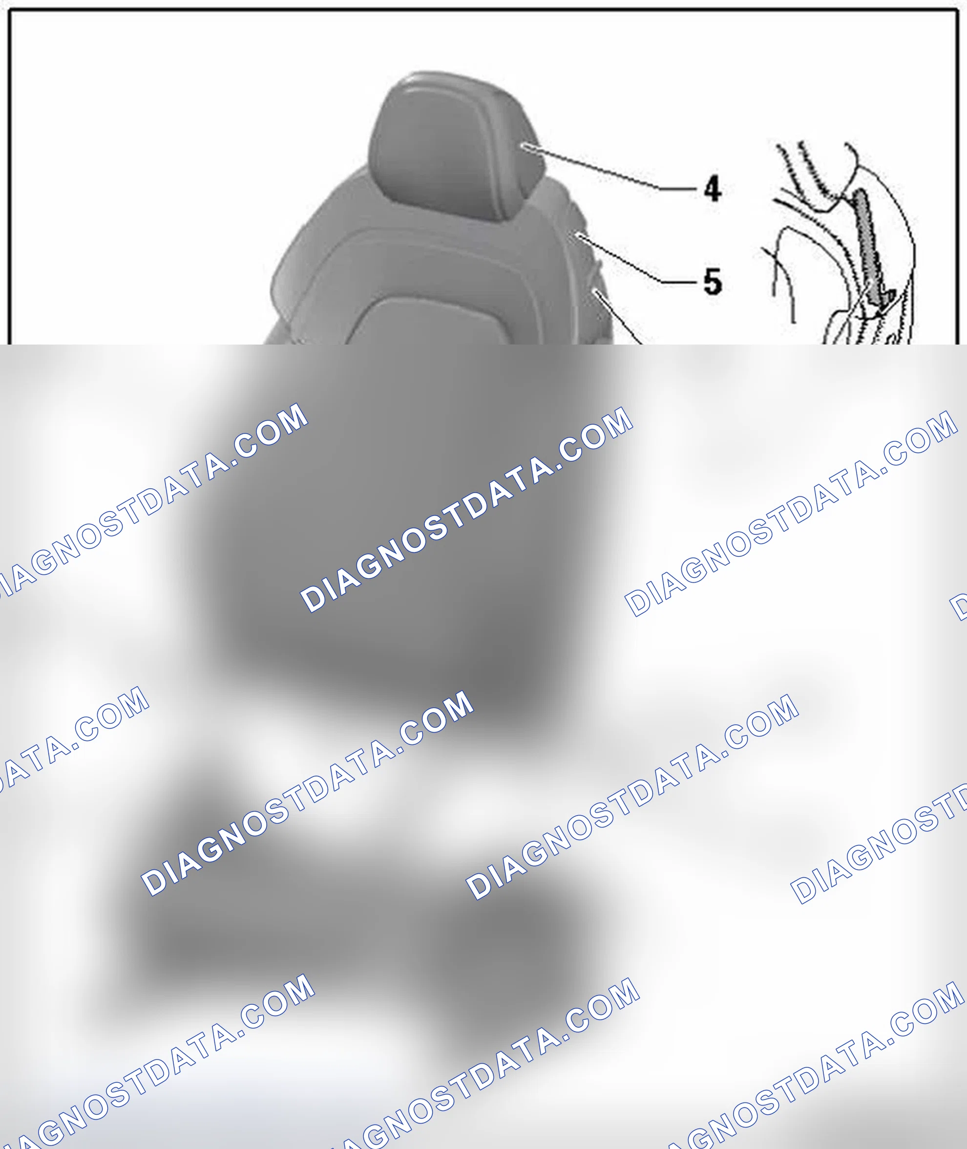 Scheme 354: FRONT BACKREST ASSEMBLY OVERVIEW