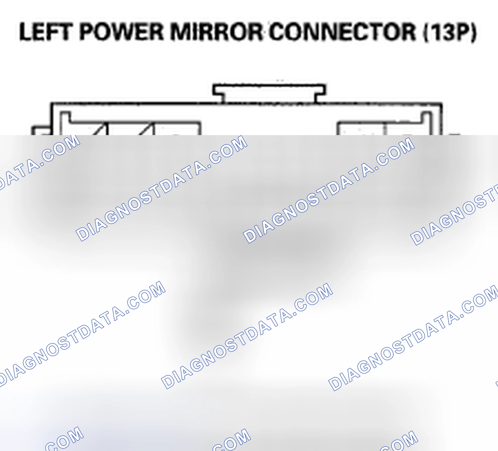 Scheme 73: DTC B1833: Left Mirror Vertical Sensor Malfunction