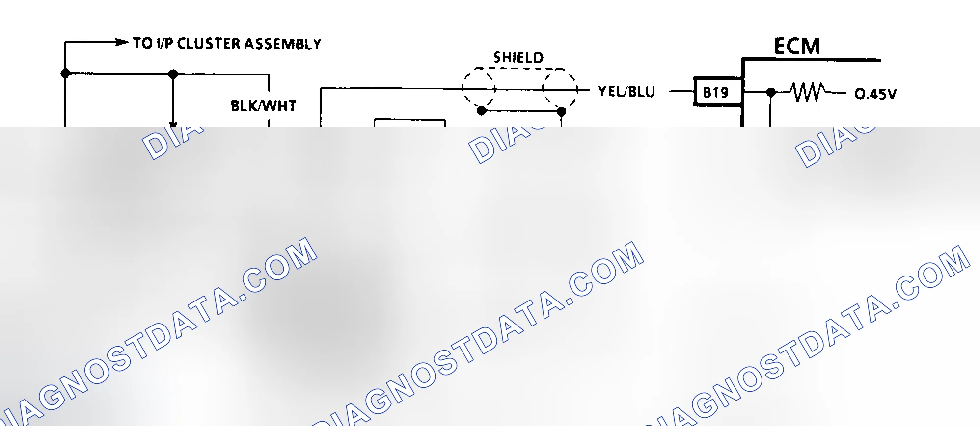 Scheme 18: Code 13 - Schematic Heated Oxygen Sensor Circuit