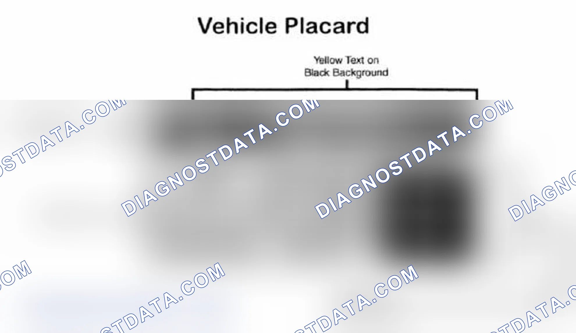Scheme 28: Vehicle Tire Placard - Typical