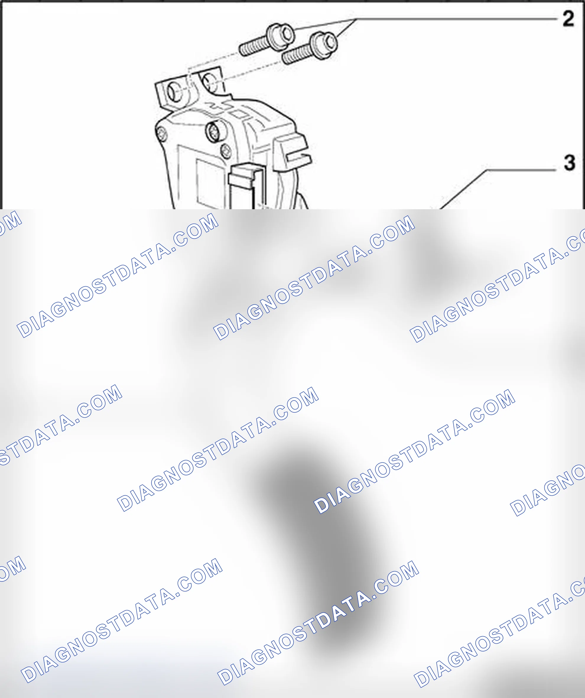 Scheme 104: Accelerator pedal mechanism, assembly overview