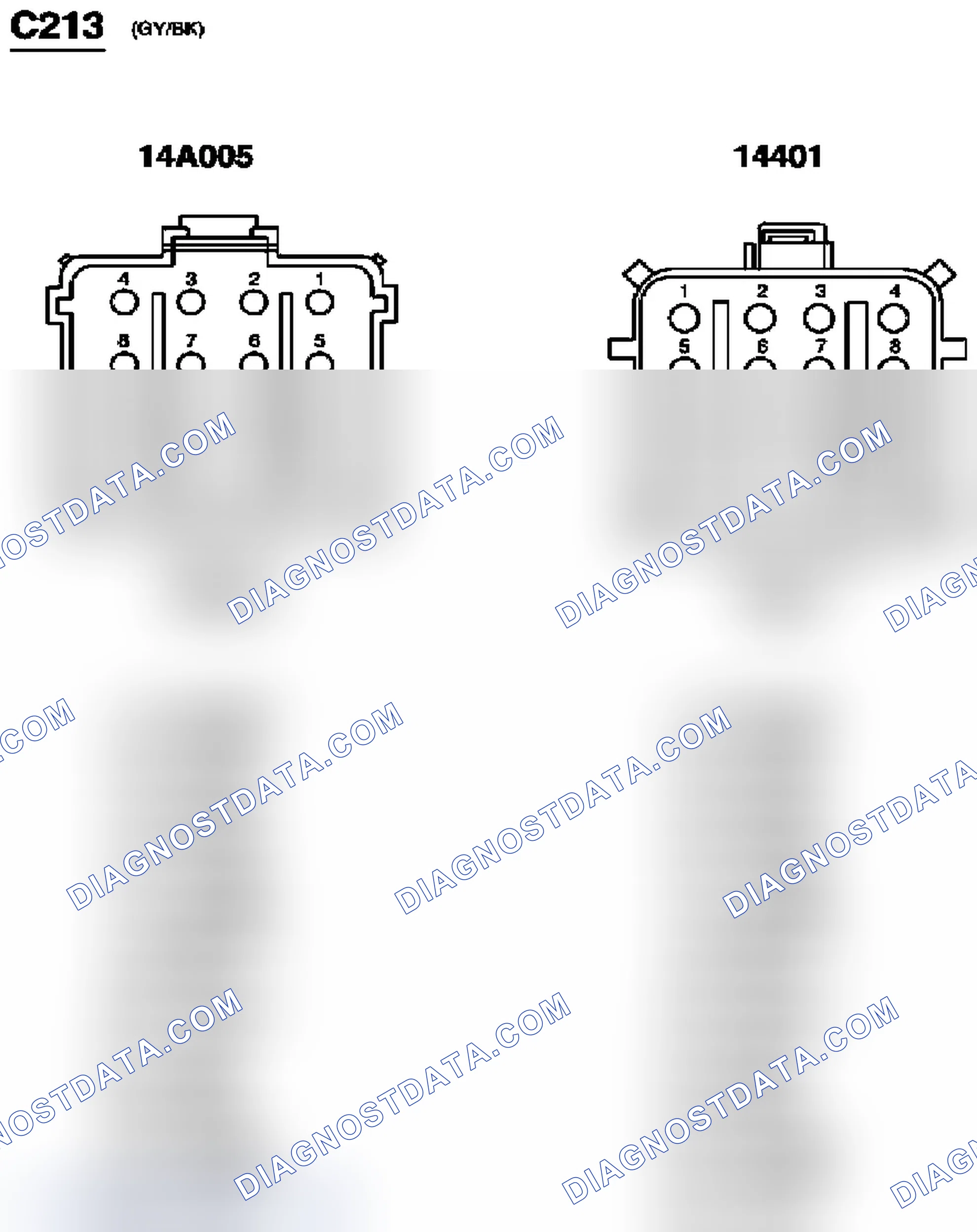 Scheme 67: Identifying Connectors C213, C214 & C215