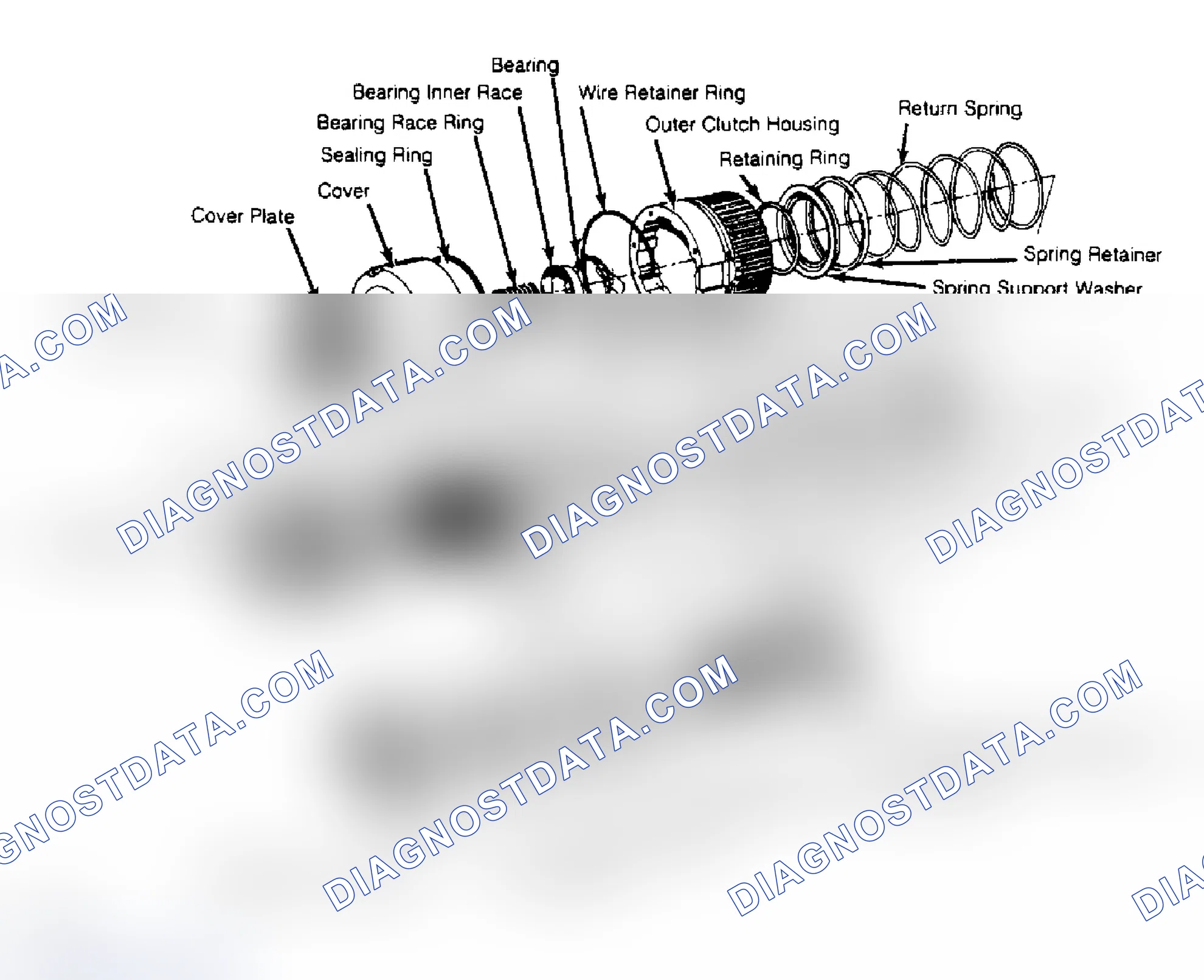 Scheme 12: Exploded View of Automatic Locking Hubs
