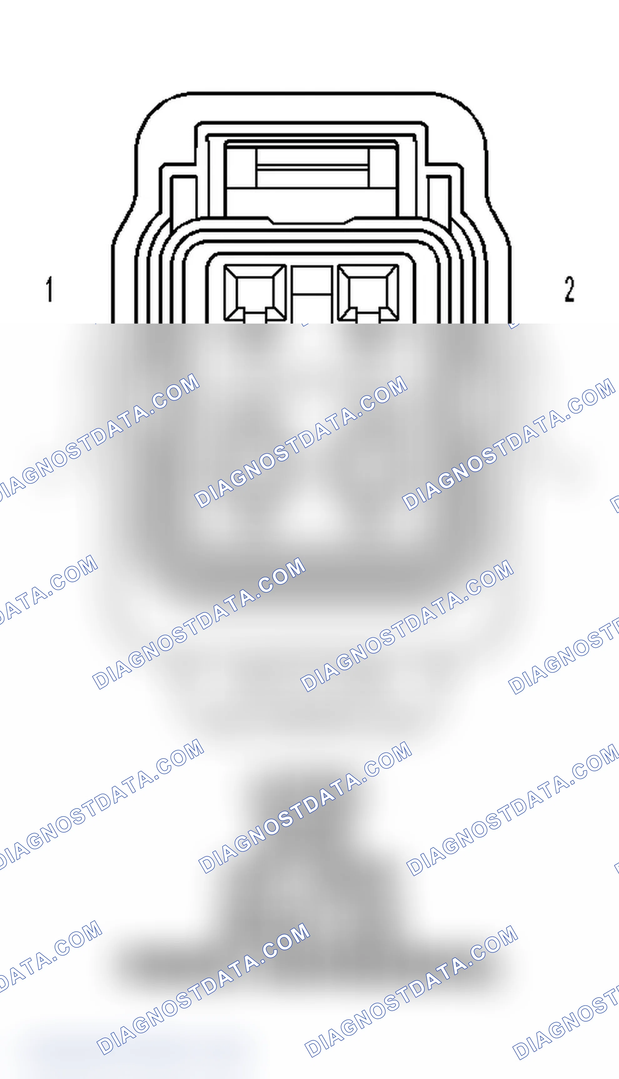 Scheme 32: Left Rear Door Latch (Quad Cab Power Convenience) Connector End View