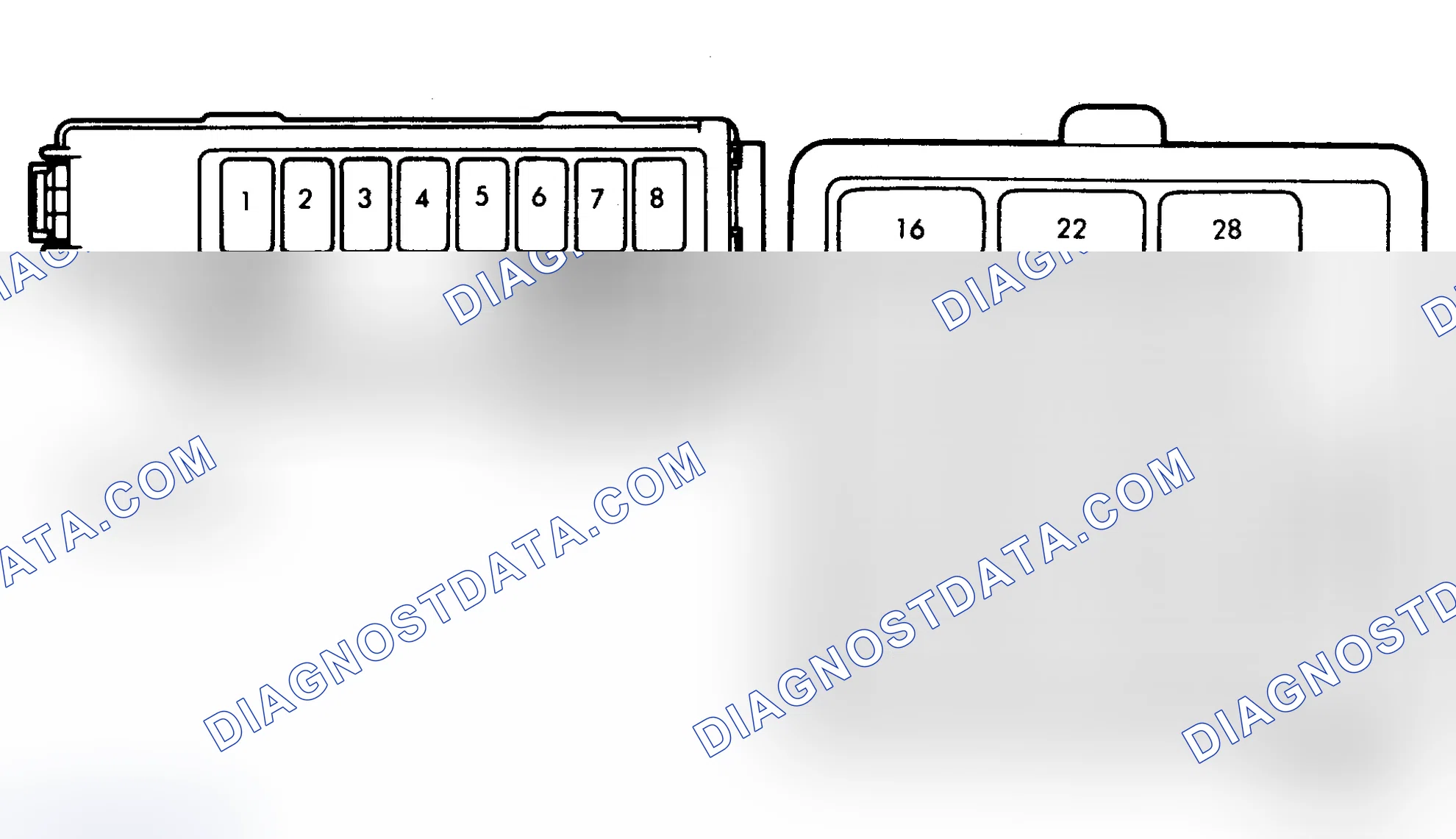 Scheme 8: FUSE PANEL & FUSE BLOCK IDENTIFICATION (1989-91)