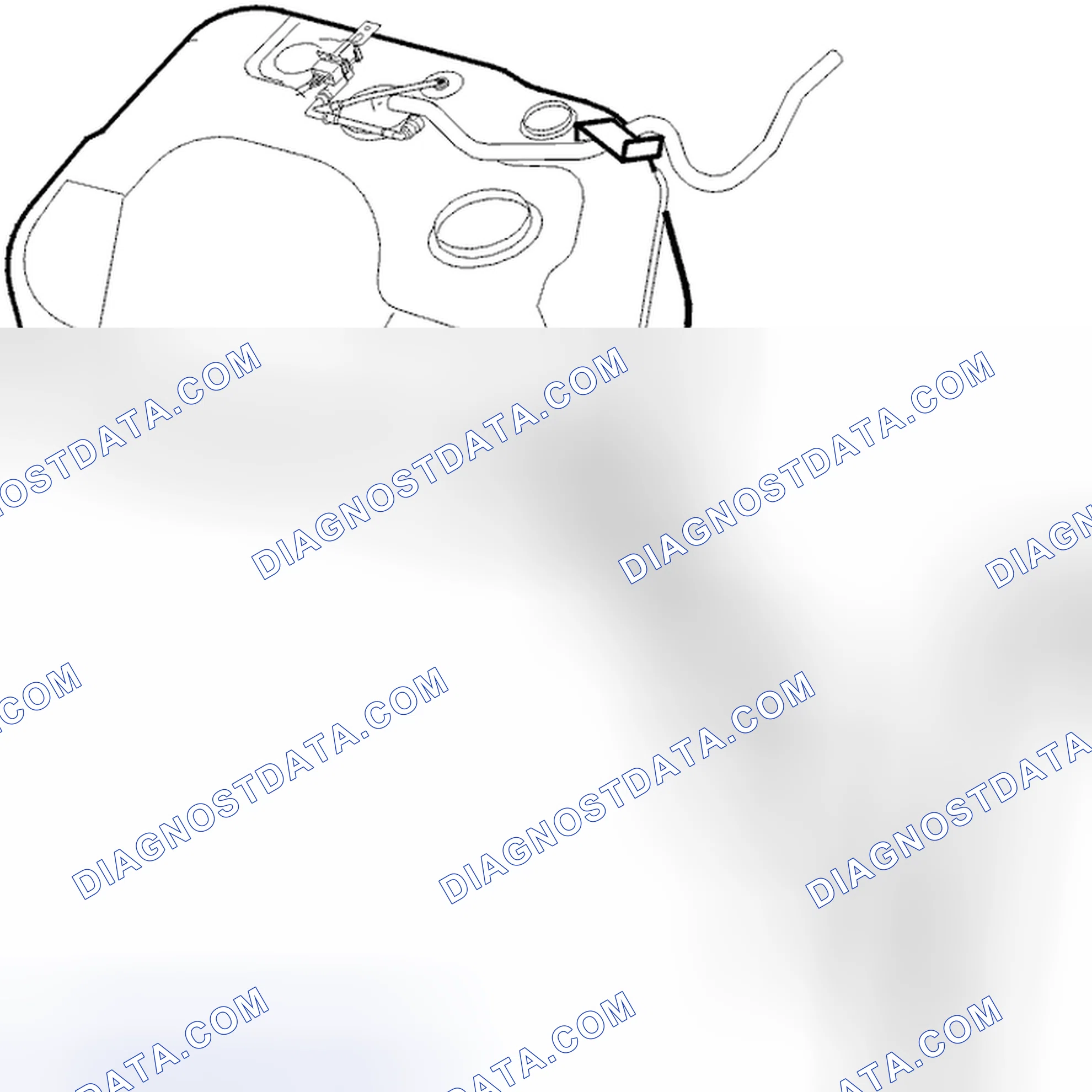 Scheme 311: Removing the fuel filler pipe