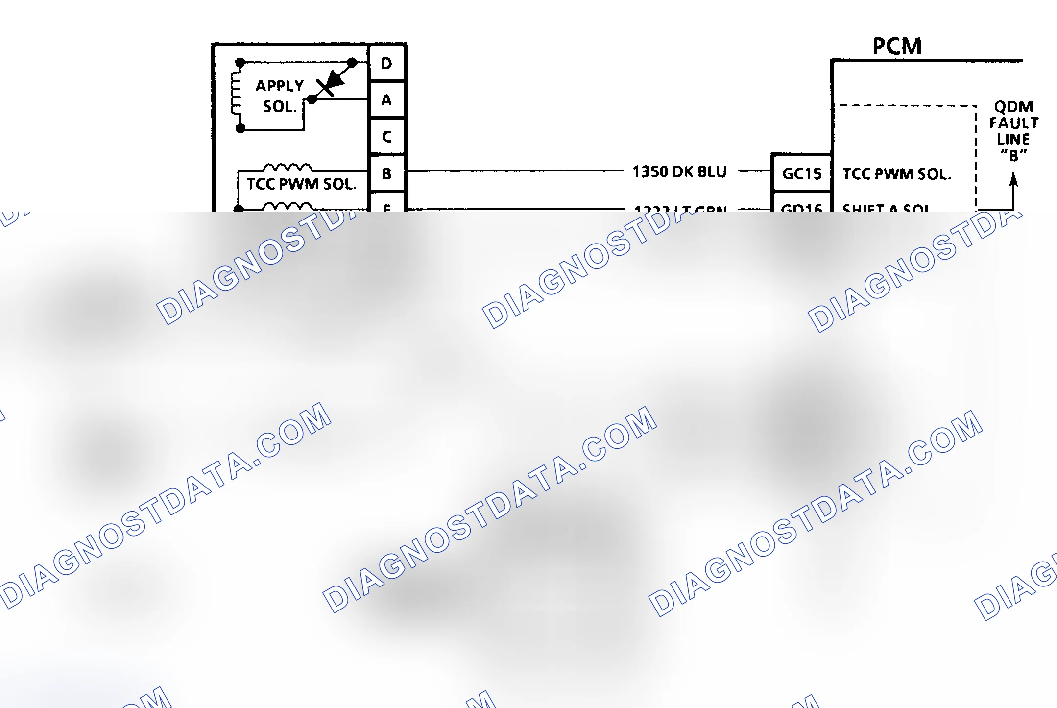 Scheme 227: Code 56 Schematic (3.8L (VIN L) "C" & "H" Bodies) Quad-Driver Error