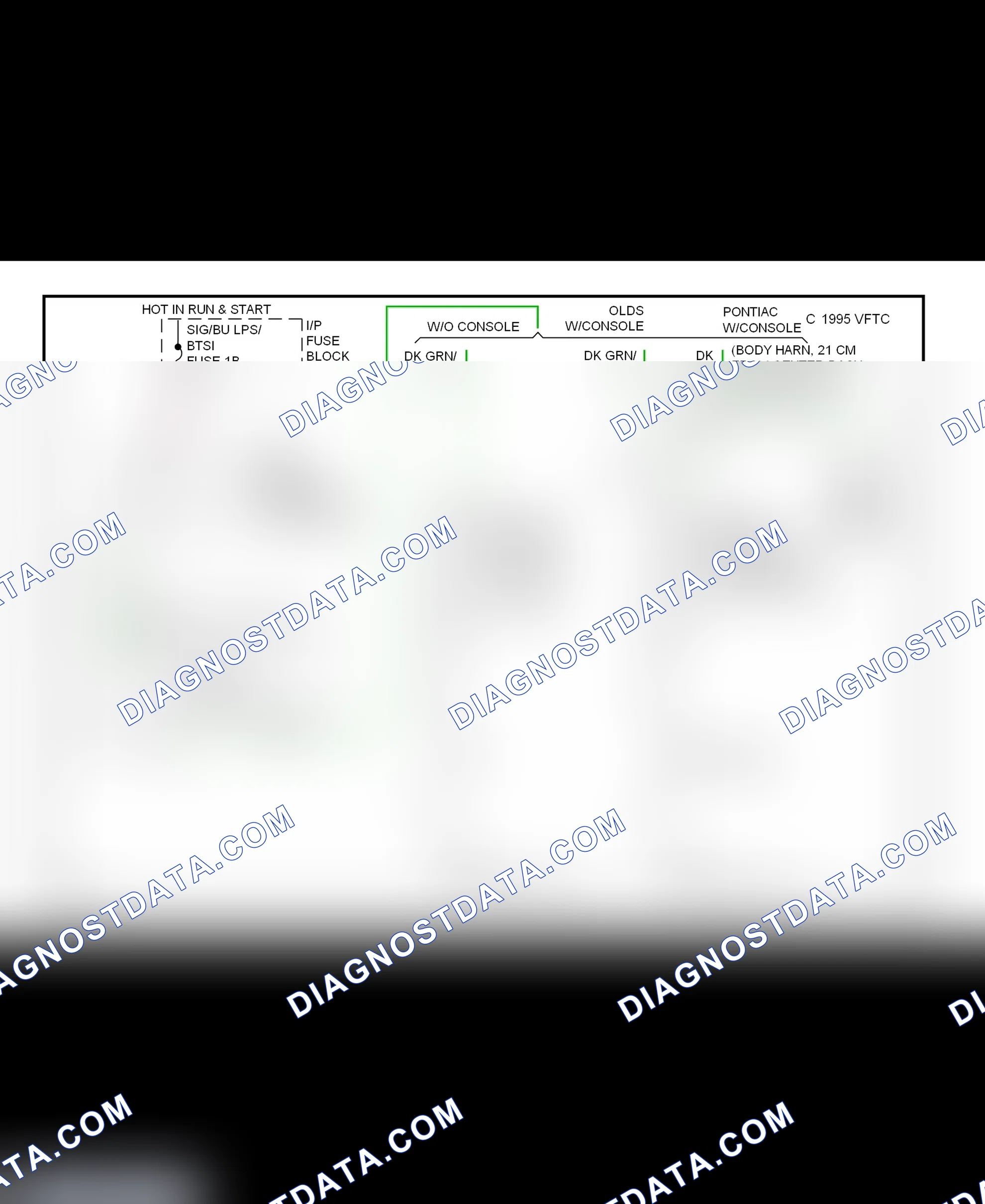 Fig. 26: Shift Interlock System Wiring Diagram (1999 Bonneville, Eighty Eight, LeSabre & LSS)